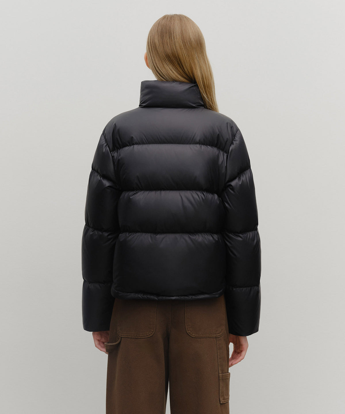 Marithe & Francois Girbaud - Basic Crop Down Jacket (Black) product image 3 | TRAB K-Fashion Australia
