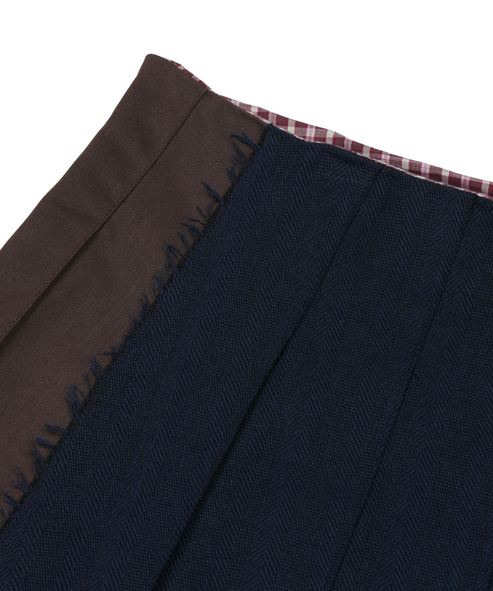 Coyseio - Triple Layer Pleated Skirt (Brown) product image 17 | TRAB K-Fashion Australia