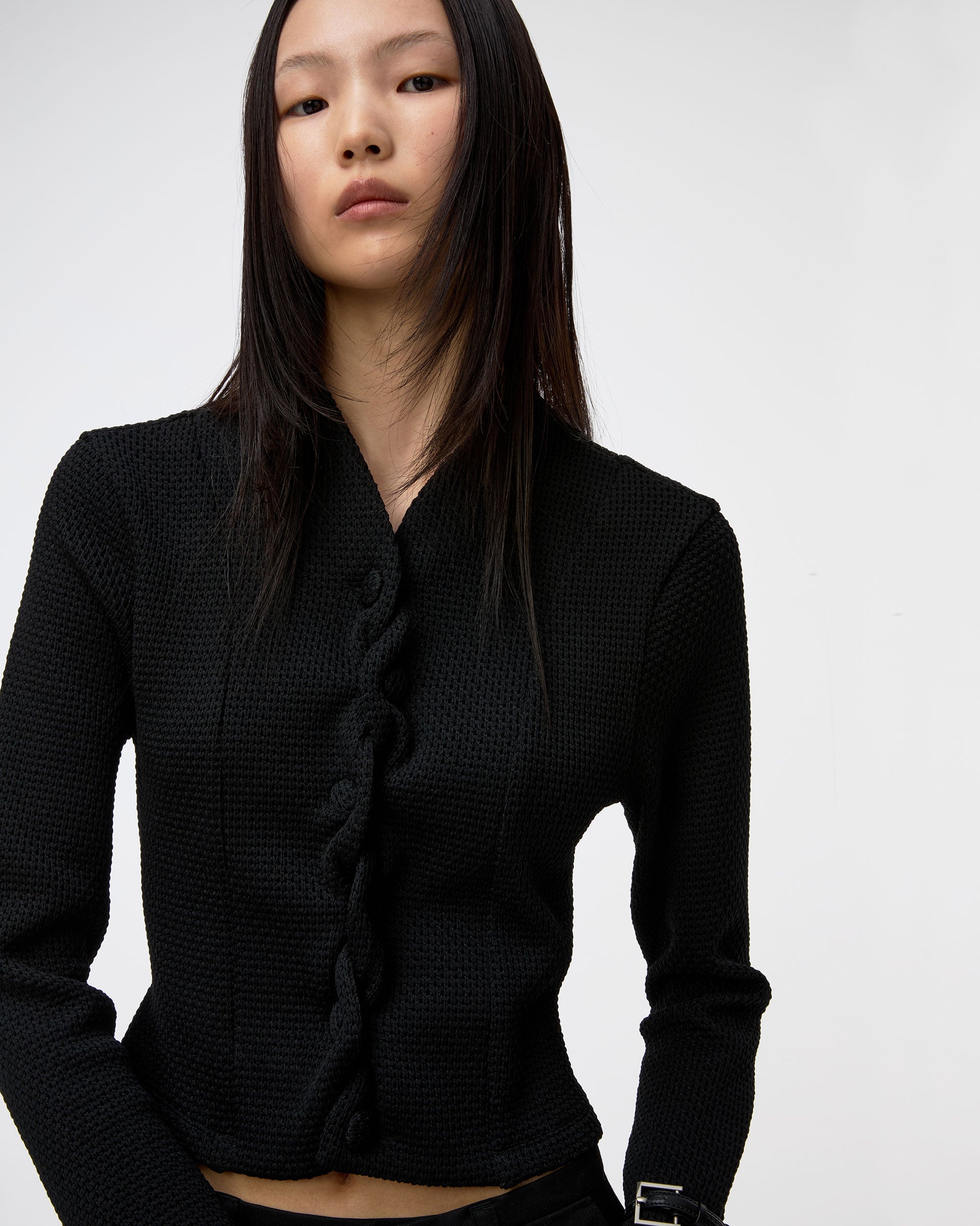 Ader Error - Cardigan Product. 62 (Noir) product image 5 | TRAB K-Fashion Australia