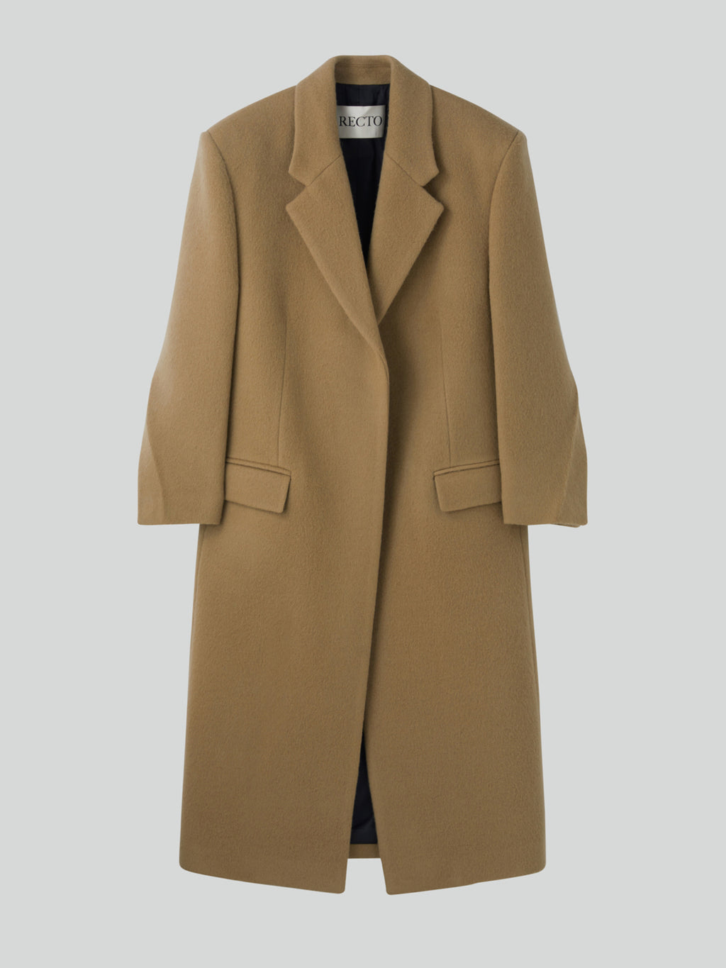 Recto - Hairy Wool Single Coat (Light Khaki) product image 6 | TRAB K-Fashion Australia