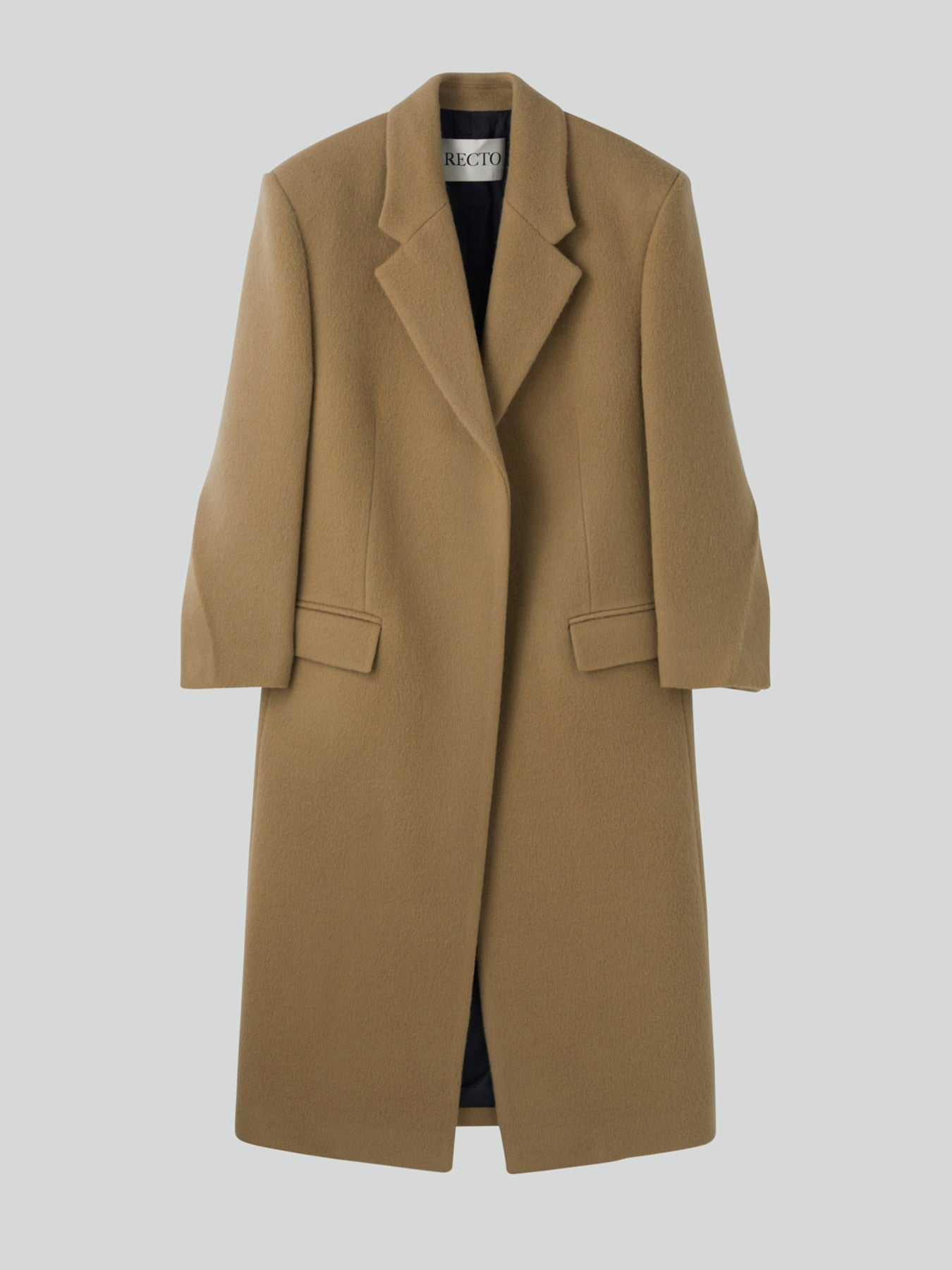 Recto - Hairy Wool Single Coat (Light Khaki) product image 6 | TRAB K-Fashion Australia
