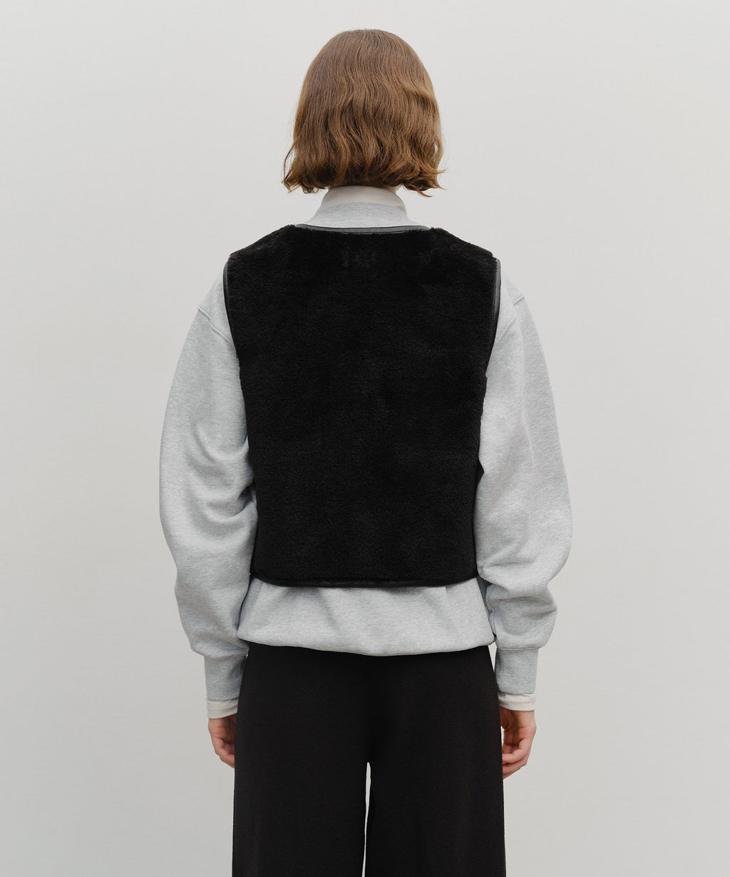 Marithe & Francois Girbaud - Faux Leather Mustang Crop Vest (Black) product image 3 | TRAB K-Fashion Australia