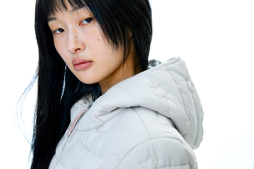 Coyseio - Fluffy Light Padded Jacket (Ivory) product image 3 | TRAB K-Fashion Australia