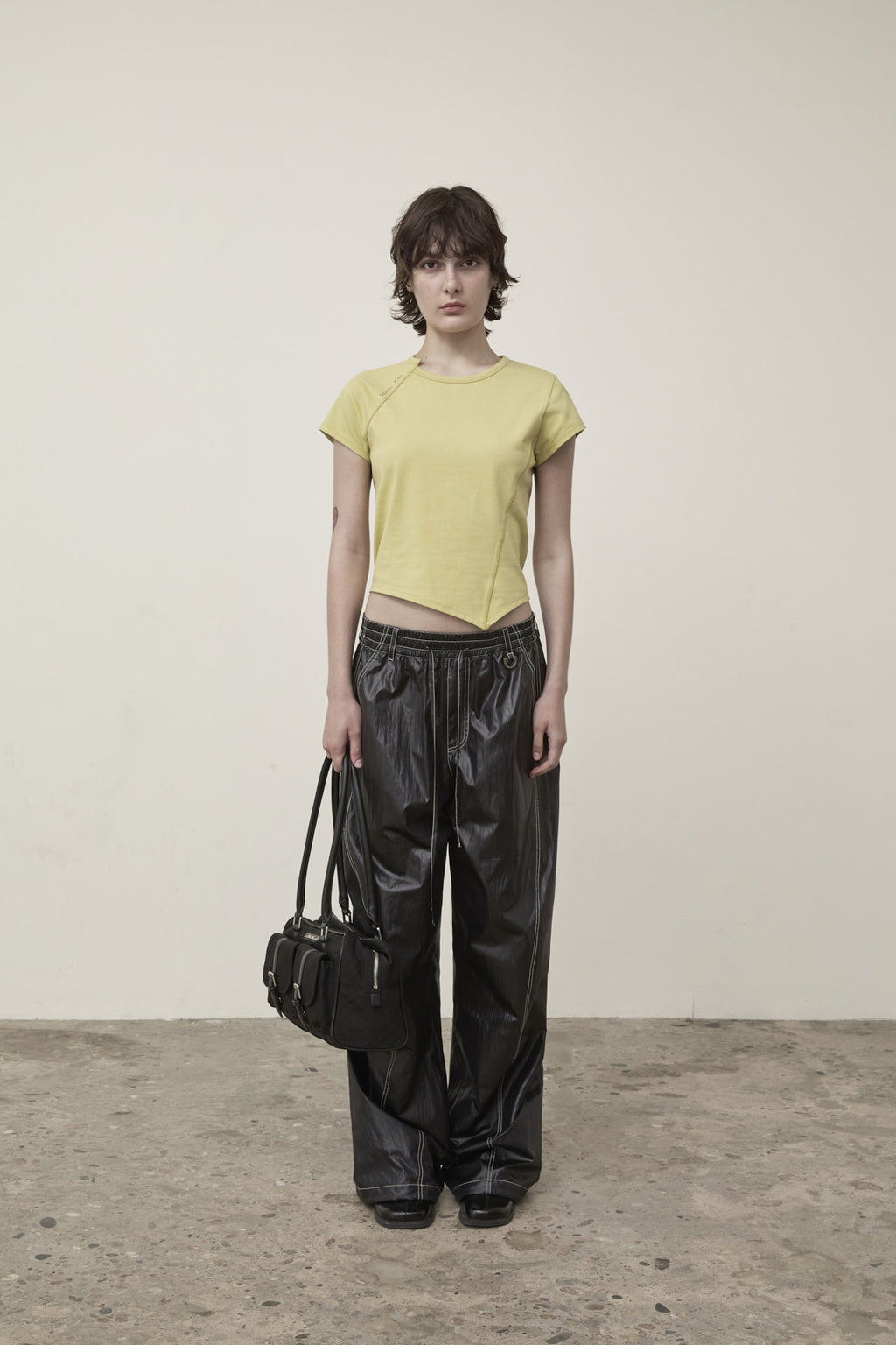 Matin Kim - Twist Point Slim Top (Lime) product image 5 | TRAB K-Fashion Australia