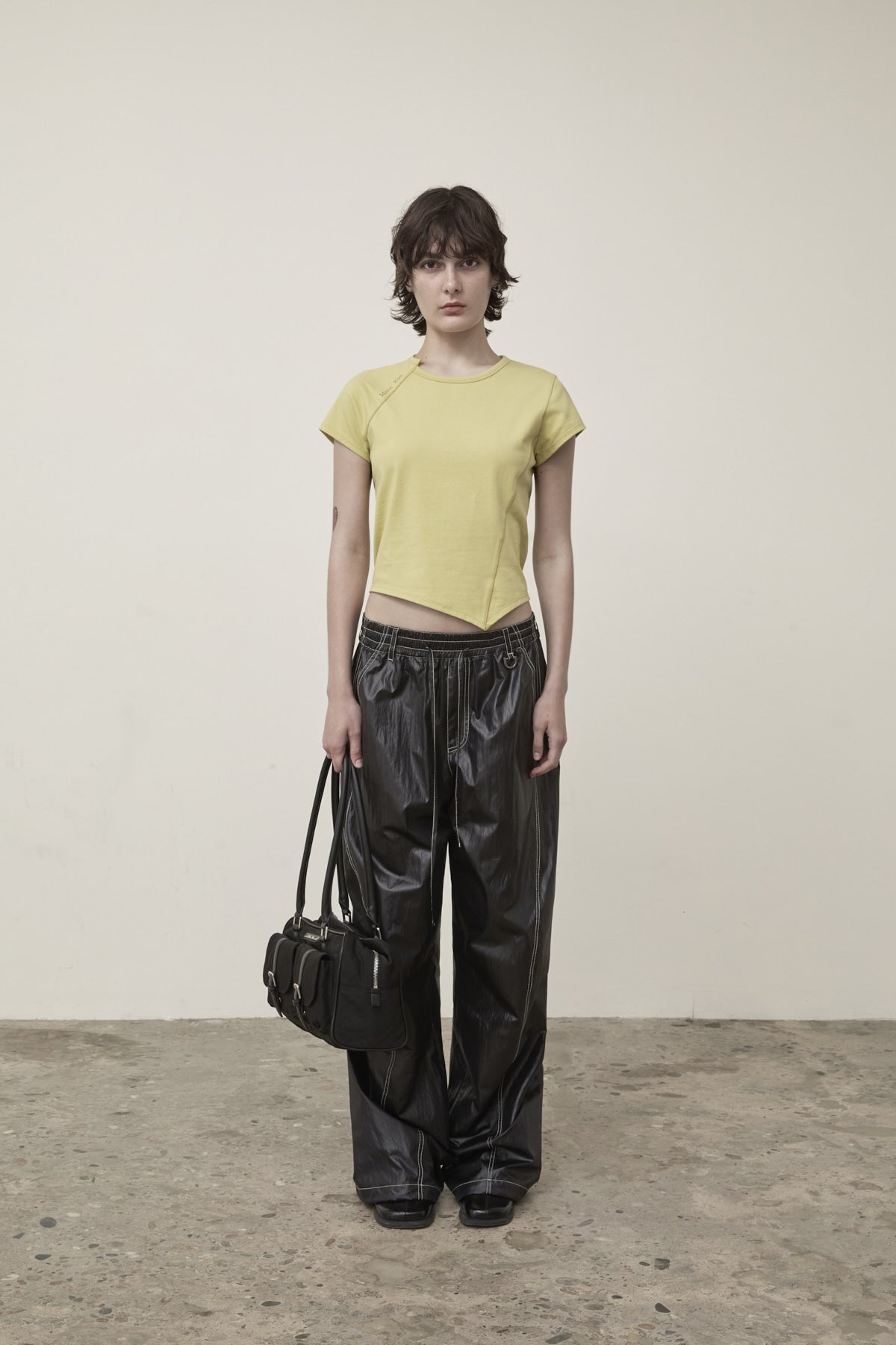 Matin Kim - Twist Point Slim Top (Lime) product image 5 | TRAB K-Fashion Australia