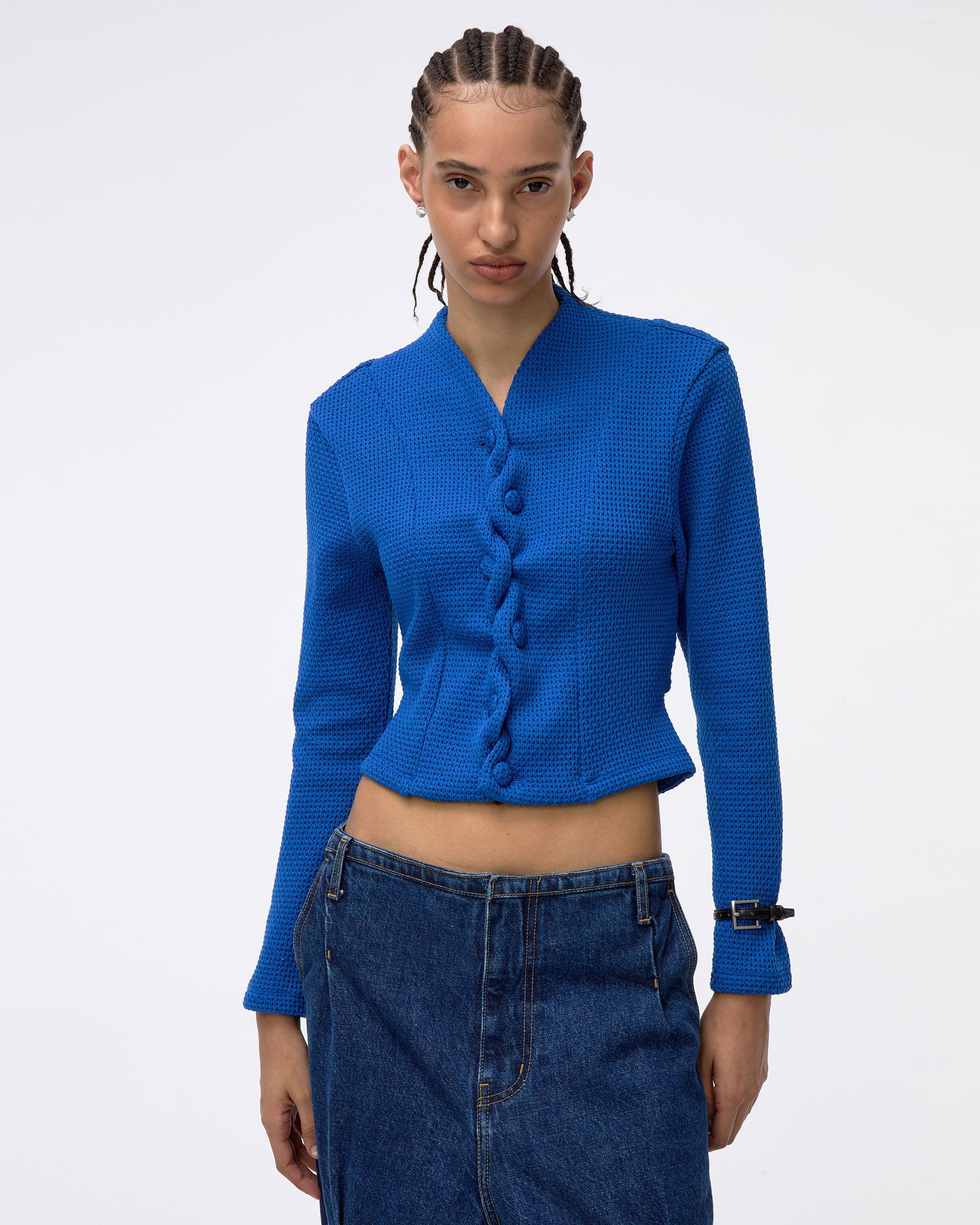 Ader Error - Cardigan Product. 62 (Z-Blue) product image 5 | TRAB K-Fashion Australia