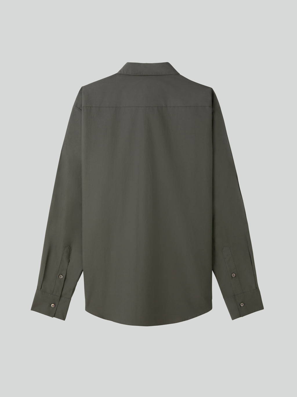 Recto - Powdery Cotton Classic Shirt (Khakish Grey) product image 9 | TRAB K-Fashion Australia