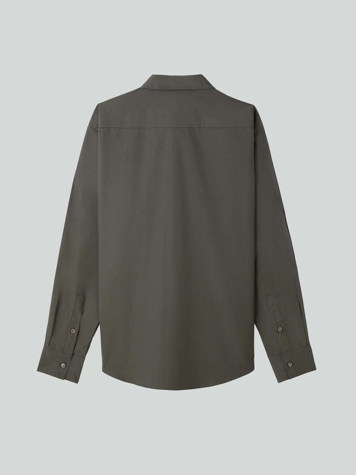 Recto - Powdery Cotton Classic Shirt (Khakish Grey) product image 9 | TRAB K-Fashion Australia