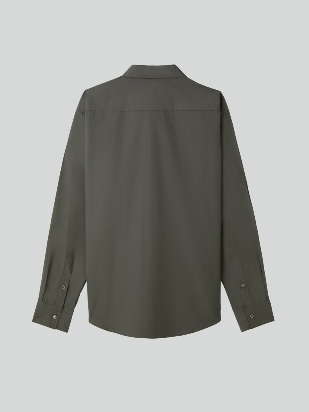 Recto - Powdery Cotton Classic Shirt (Khakish Grey) product image 9 | TRAB K-Fashion Australia