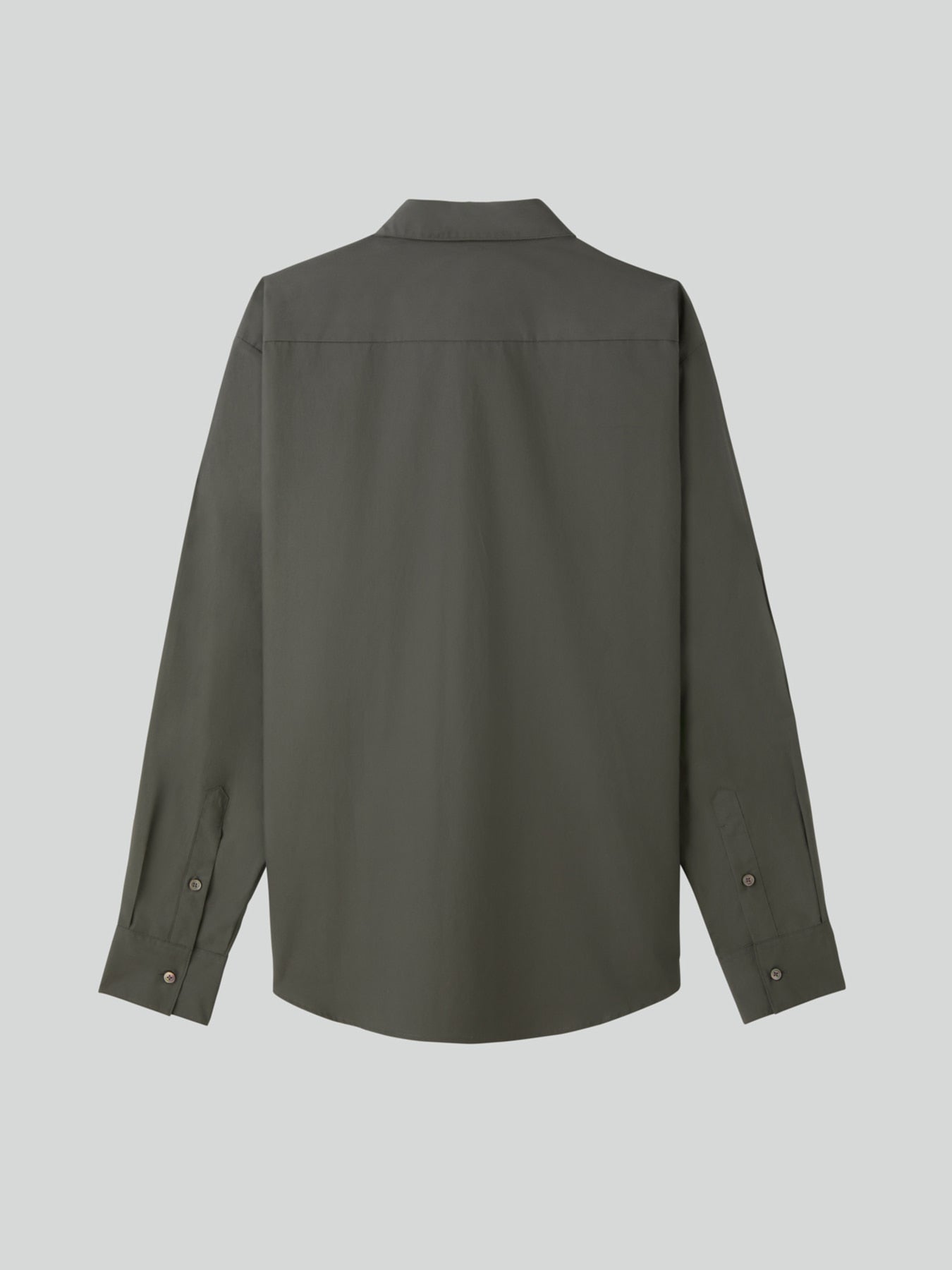 Recto - Powdery Cotton Classic Shirt (Khakish Grey) product image 9 | TRAB K-Fashion Australia