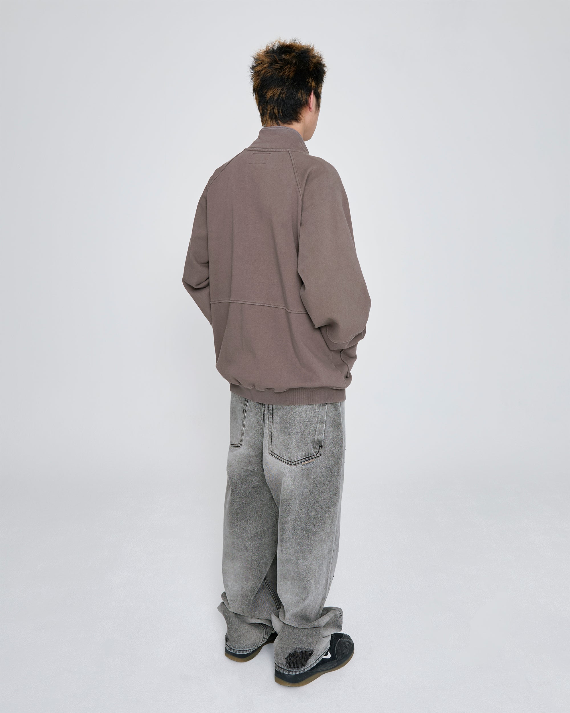 yeseyesee - Y.E.S Zip Sweat Jacket (Cocoa) product image 9 | TRAB K-Fashion Australia