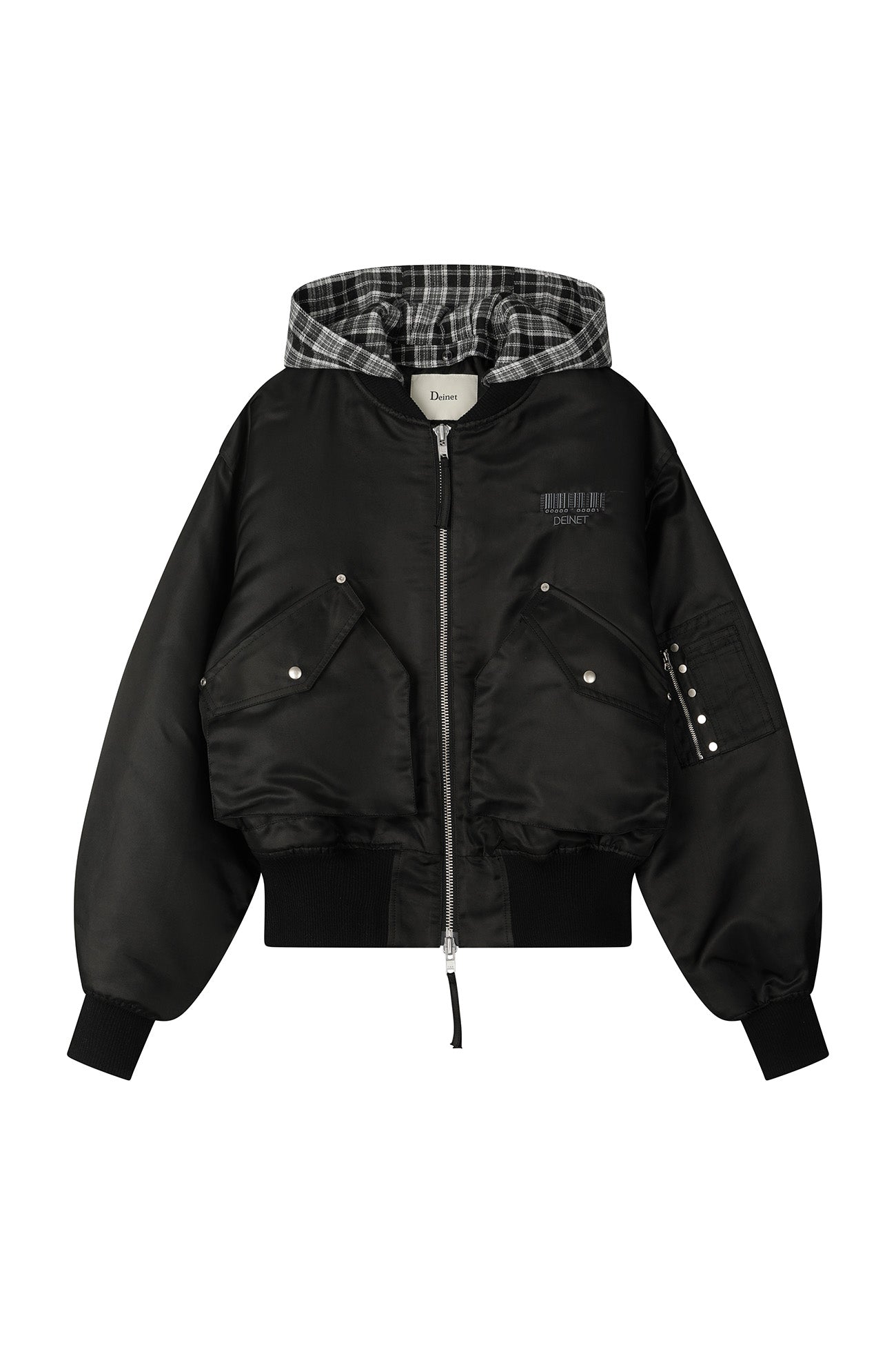 Deinet - Stud Check Point Ma1 Jumper (Black) product image 8 | TRAB K-Fashion Australia
