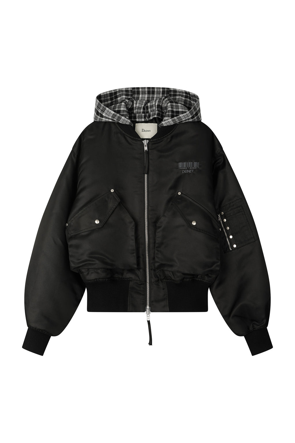 Deinet - Stud Check Point Ma1 Jumper (Black) product image 8 | TRAB K-Fashion Australia