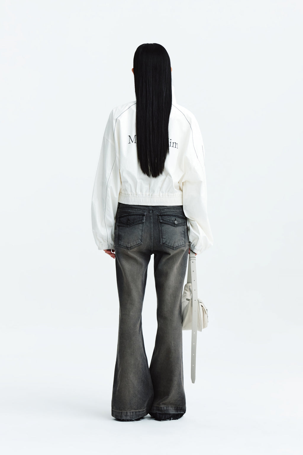 Matin Kim - Matin Coating Crop Blouson (Ivory) product image 8 | TRAB K-Fashion Australia