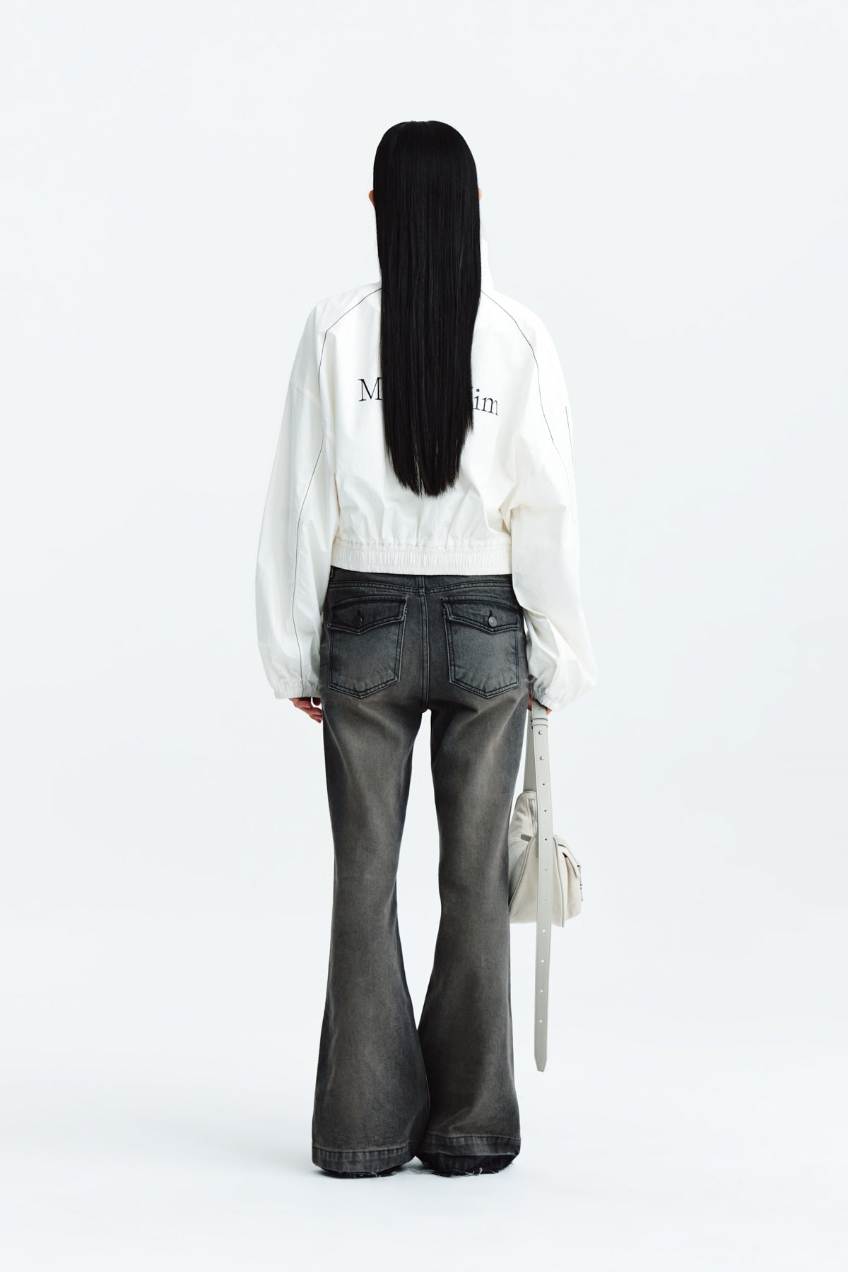 Matin Kim - Matin Coating Crop Blouson (Ivory) product image 8 | TRAB K-Fashion Australia