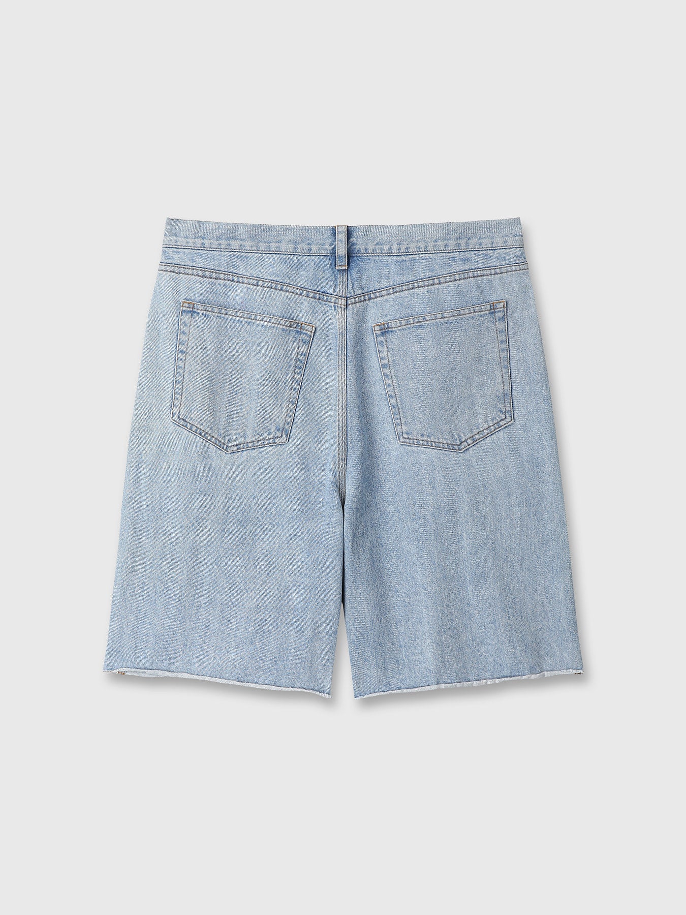 Tonywack - Raw Hem Denim Shorts (Light Washed Blue) product image 8 | TRAB K-Fashion Australia