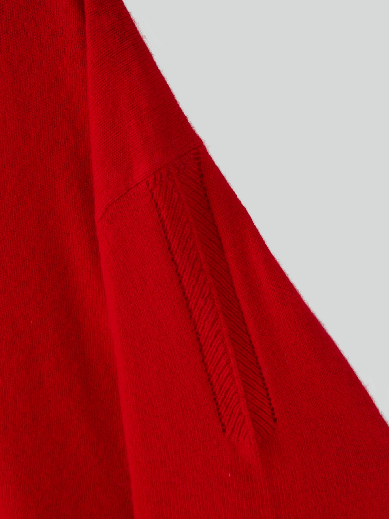 Recto - Contrast Layered V-Neck Knit Top (Red) product image 12 | TRAB K-Fashion Australia