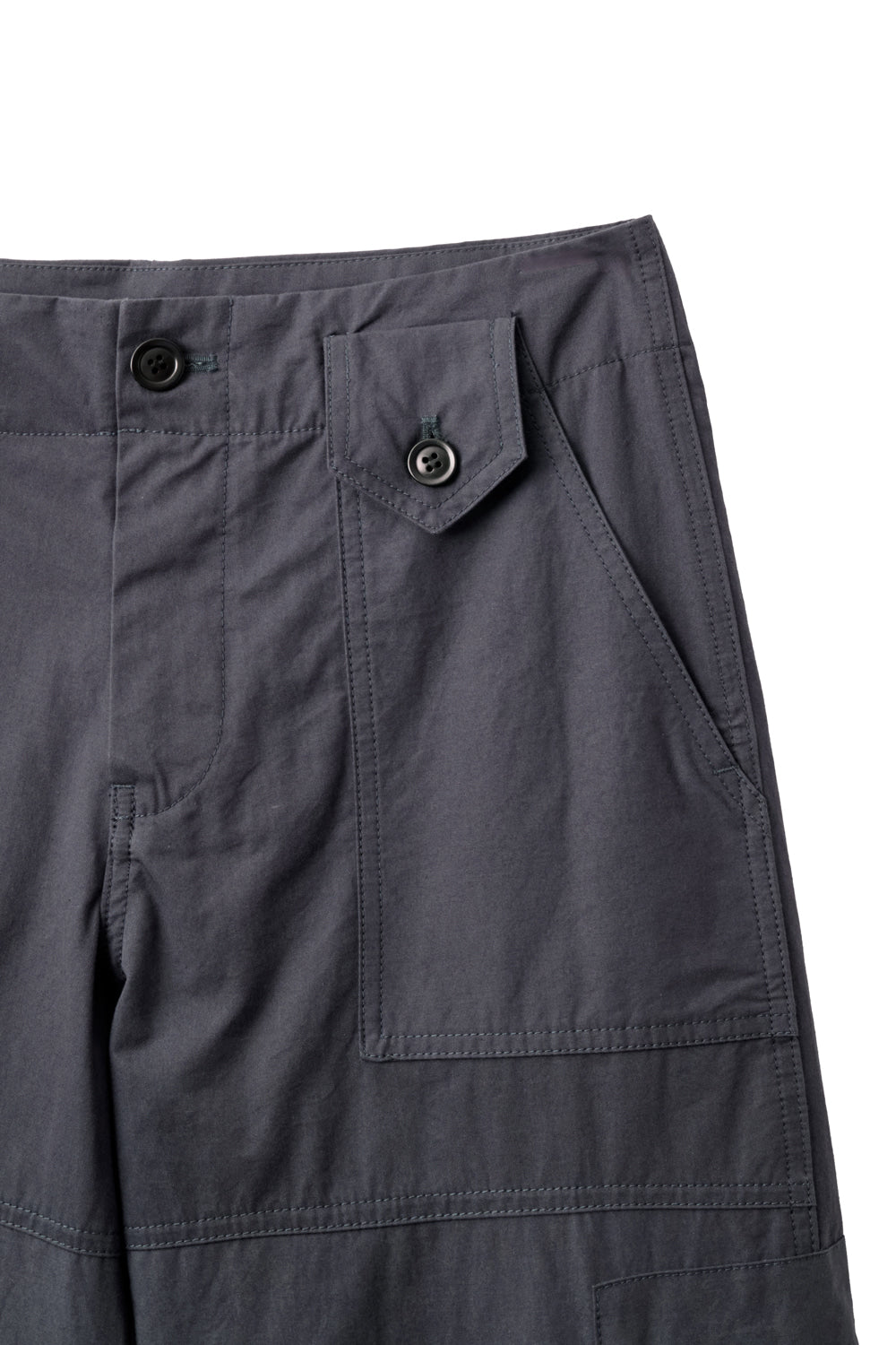 Hatchingroom - Roll Up Fatigue Shorts (Dark Purple) product image 5 | TRAB K-Fashion Australia