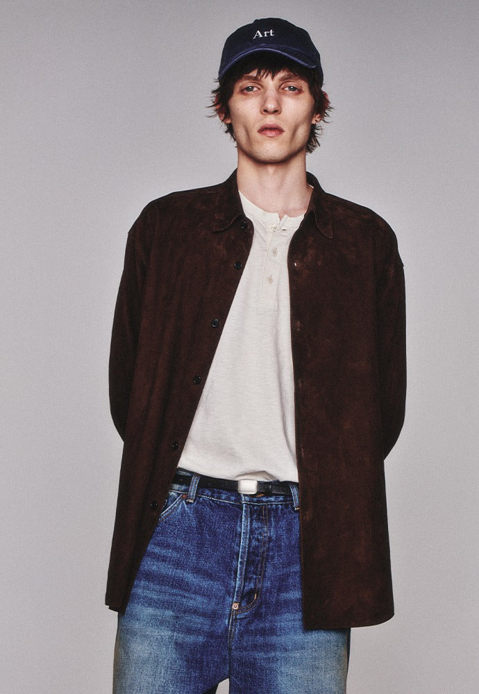 Art if acts - Goat Suede Shirt (Whiskey) product image 1 | TRAB K-Fashion Australia