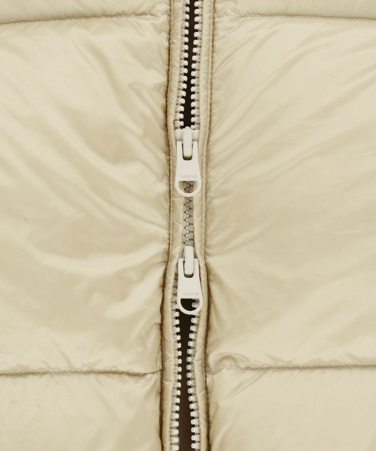 Marithe & Francois Girbaud - Collar Crop Down Jacket (Light Beige) product image 13 | TRAB K-Fashion Australia