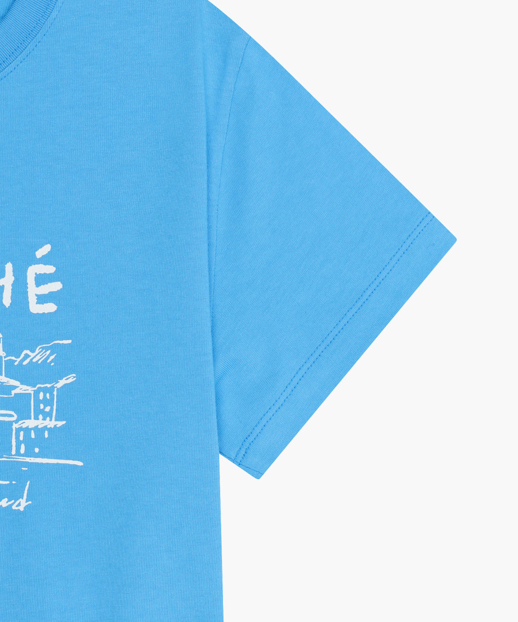 Marithe & Francois Girbaud - French Graphic Crop Tee (Blue) product image 10 | TRAB K-Fashion Australia