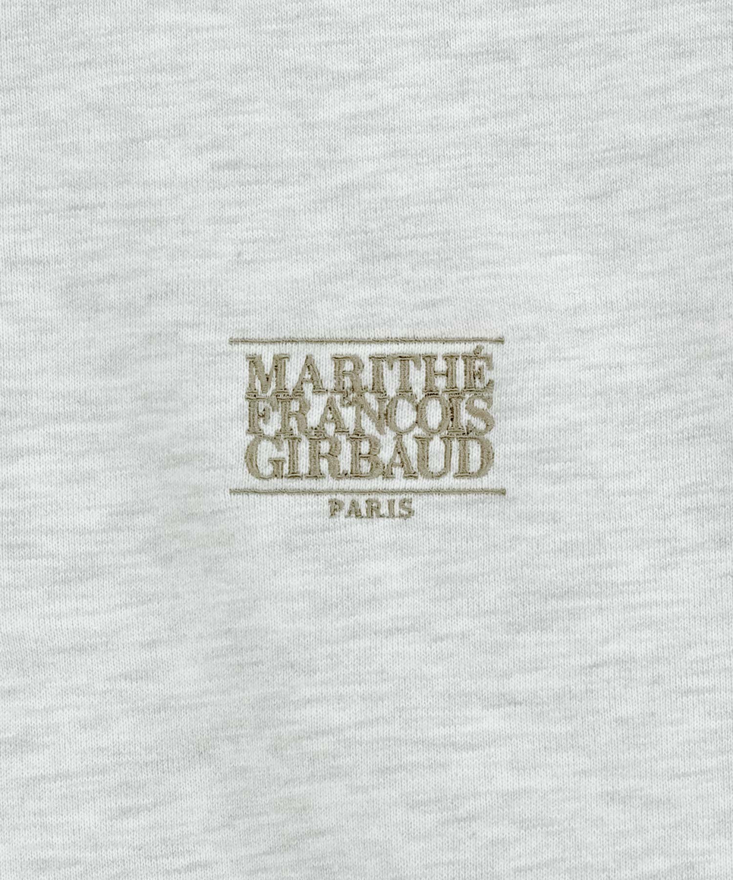 Marithe & Francois Girbaud - Small Classic Logo Half Zipup Sweatshirt (Light Heather Gray) product image 10 | TRAB K-Fashion Australia