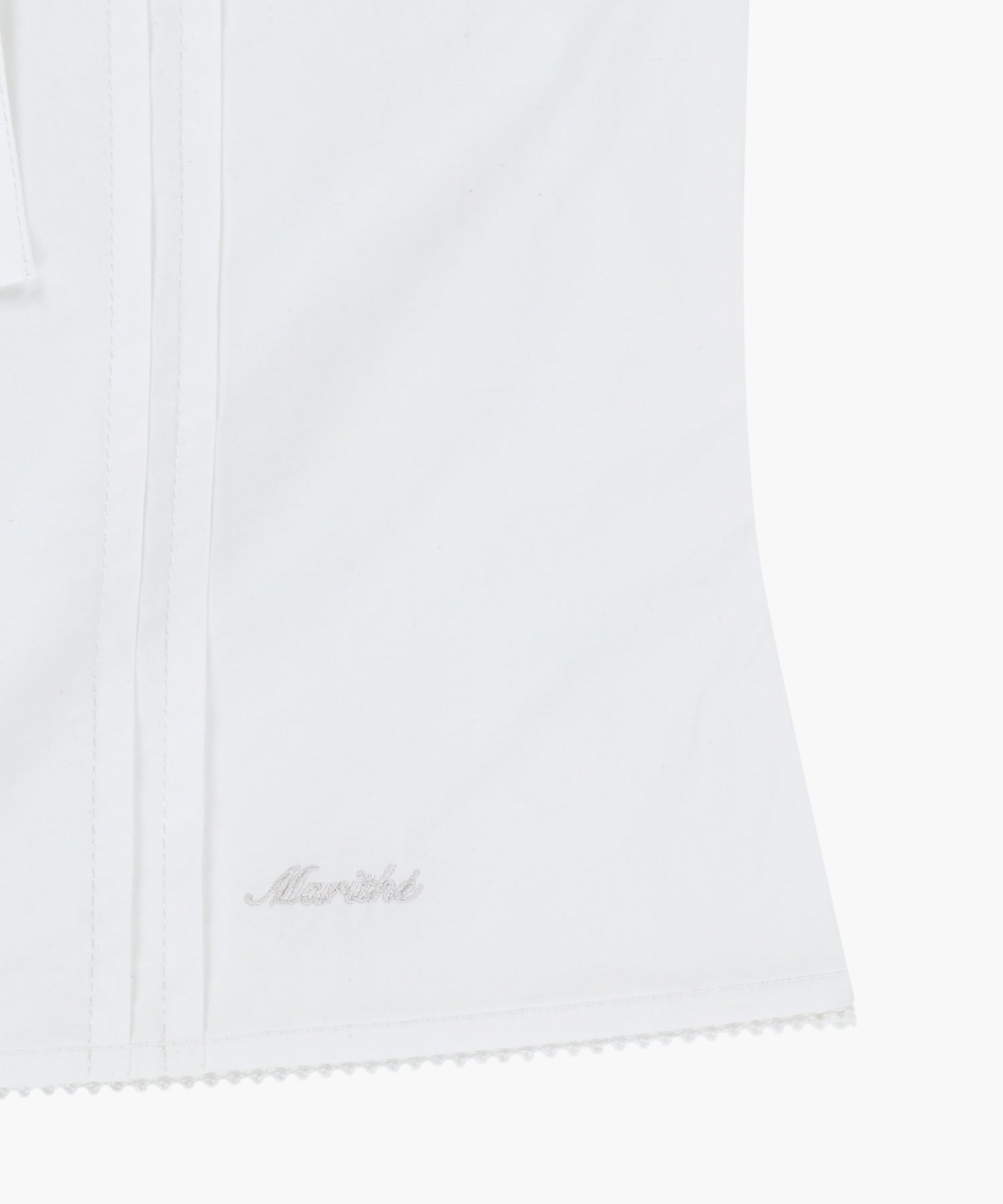 Marithe & Francois Girbaud - Cap Sleeve Ribbon Blouse (White) product image 10 | TRAB K-Fashion Australia