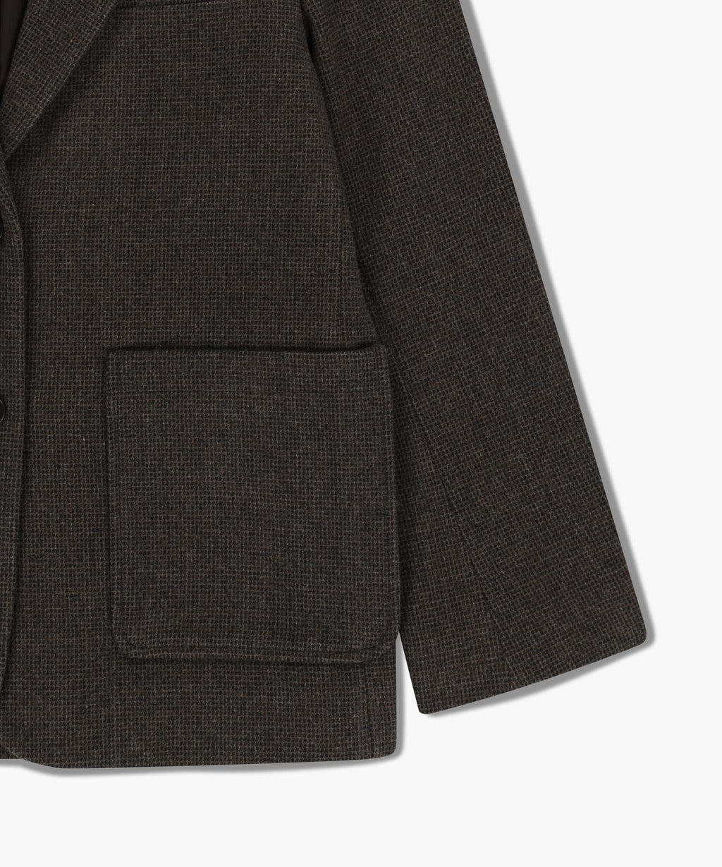 Marithe & Francois Girbaud - Wool Blazer Jacket (Brown) product image 10 | TRAB K-Fashion Australia