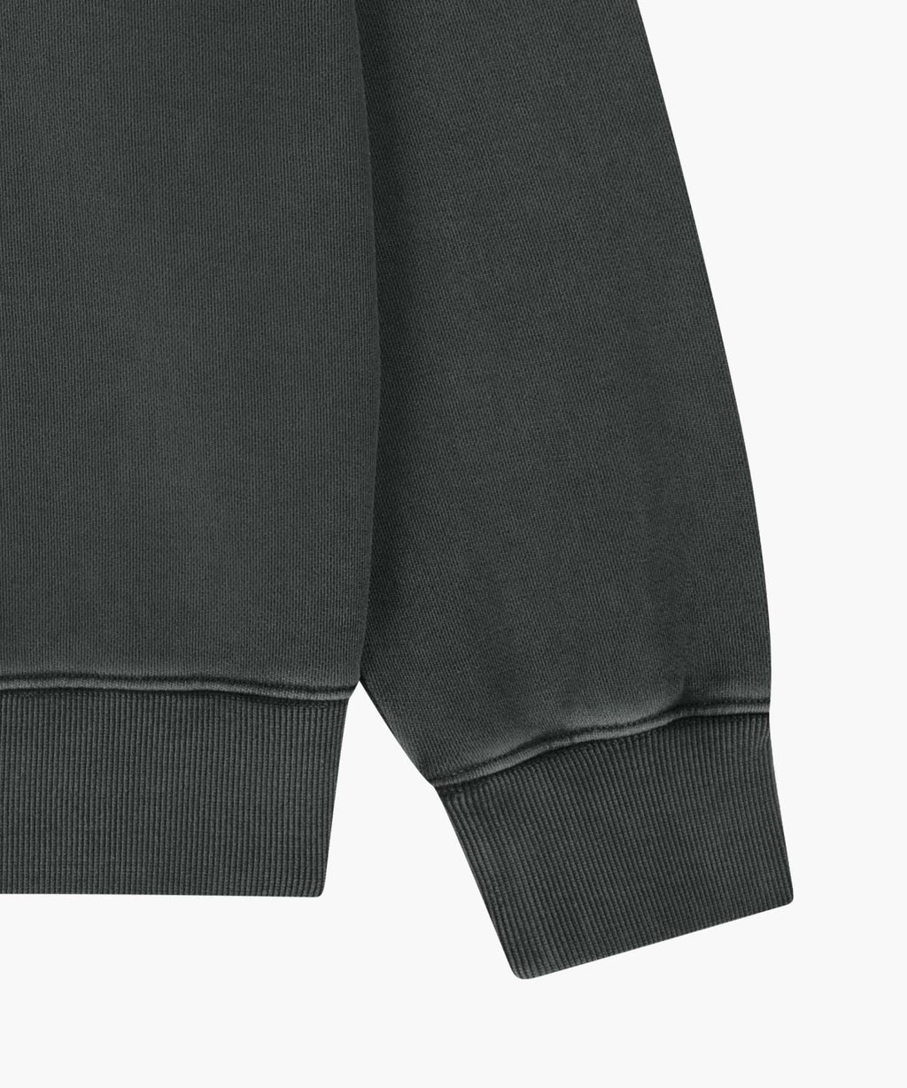 Marithe & Francois Girbaud - Outline Classic Logo Dyeing Oversized Sweatshirt (Charcoal) product image 10 | TRAB K-Fashion Australia