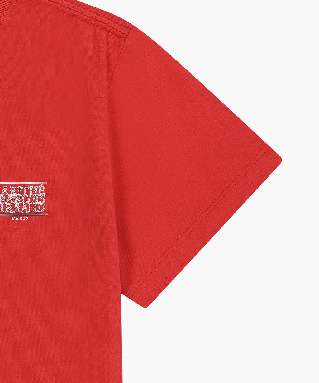 Marithe & Francois Girbaud - Antique Classic Logo Slim Crop Tee (Red) product image 10 | TRAB K-Fashion Australia