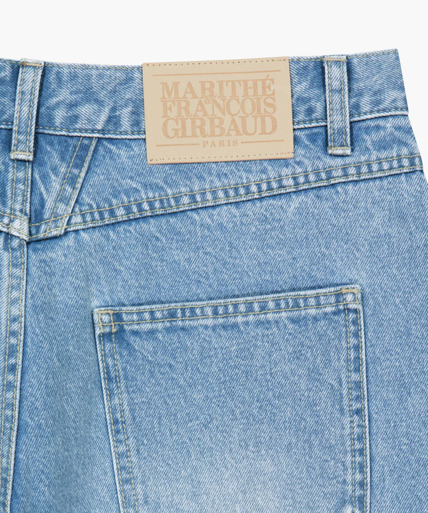 Marithe & Francois Girbaud - Relaxed Fit Boots-cut Denim Pants (Light Blue) product image 10 | TRAB K-Fashion Australia