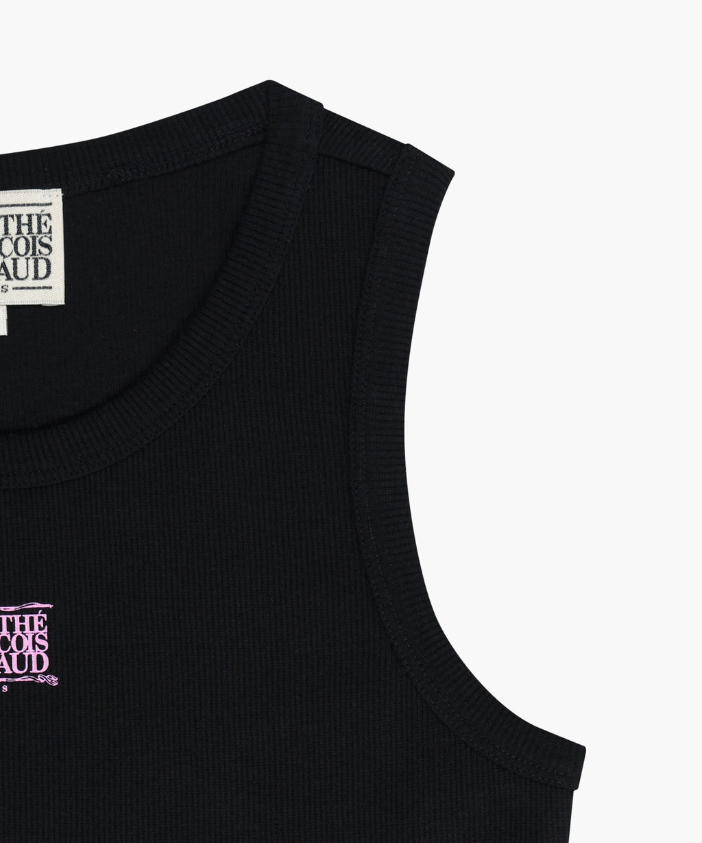 Marithe & Francois Girbaud - [Pre-order – Ships 21 Jul] Ribbon Classic Logo Sleeveless (Black) product image 10 | TRAB K-Fashion Australia