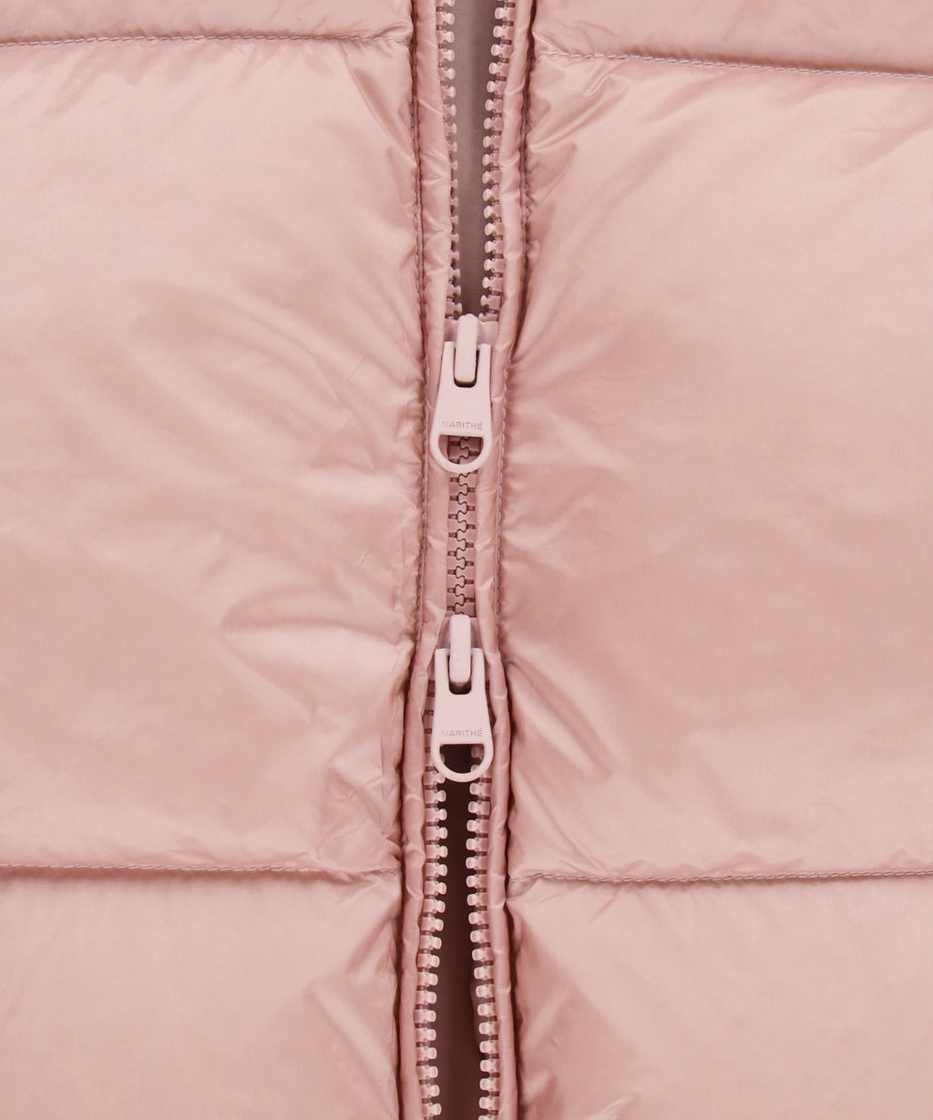 Marithe & Francois Girbaud - Collar Crop Down Jacket (Pink) product image 10 | TRAB K-Fashion Australia