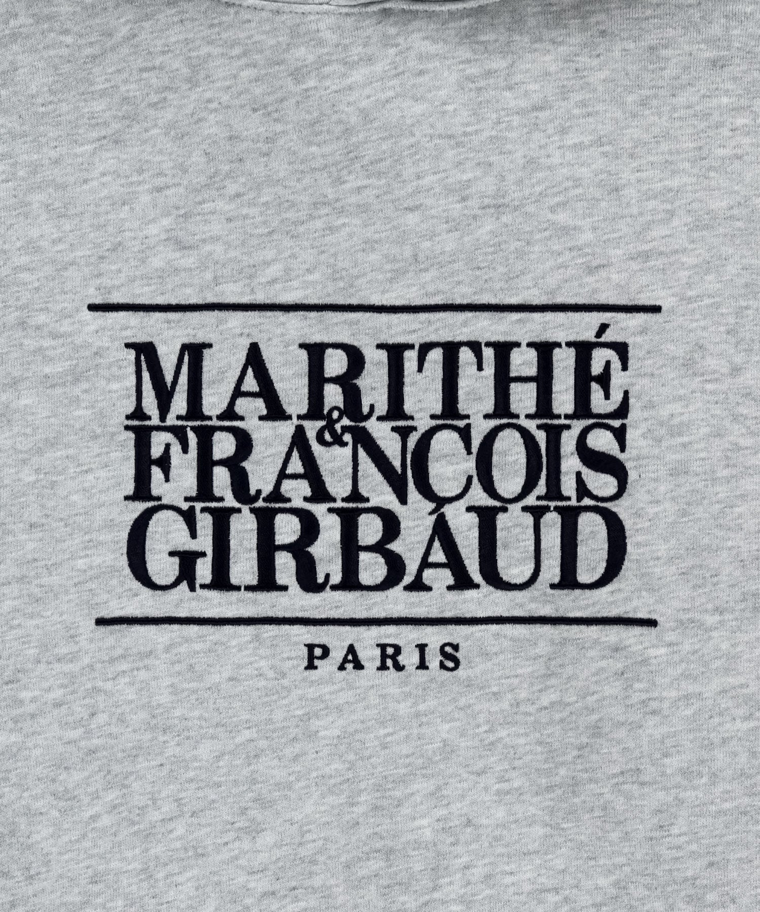 Marithe & Francois Girbaud - Classic Logo Embroidery Hoodie (brushed) (Heather Gray) product image 5 | TRAB K-Fashion Australia