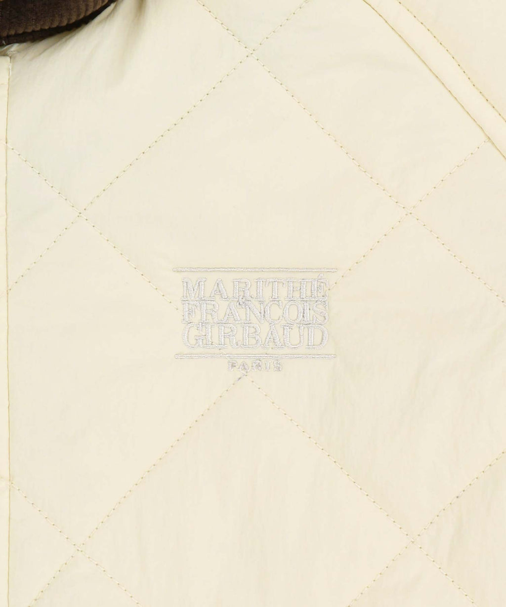 Marithe & Francois Girbaud - Corduroy Collar Quilted Jacket (Ivory) product image 10 | TRAB K-Fashion Australia