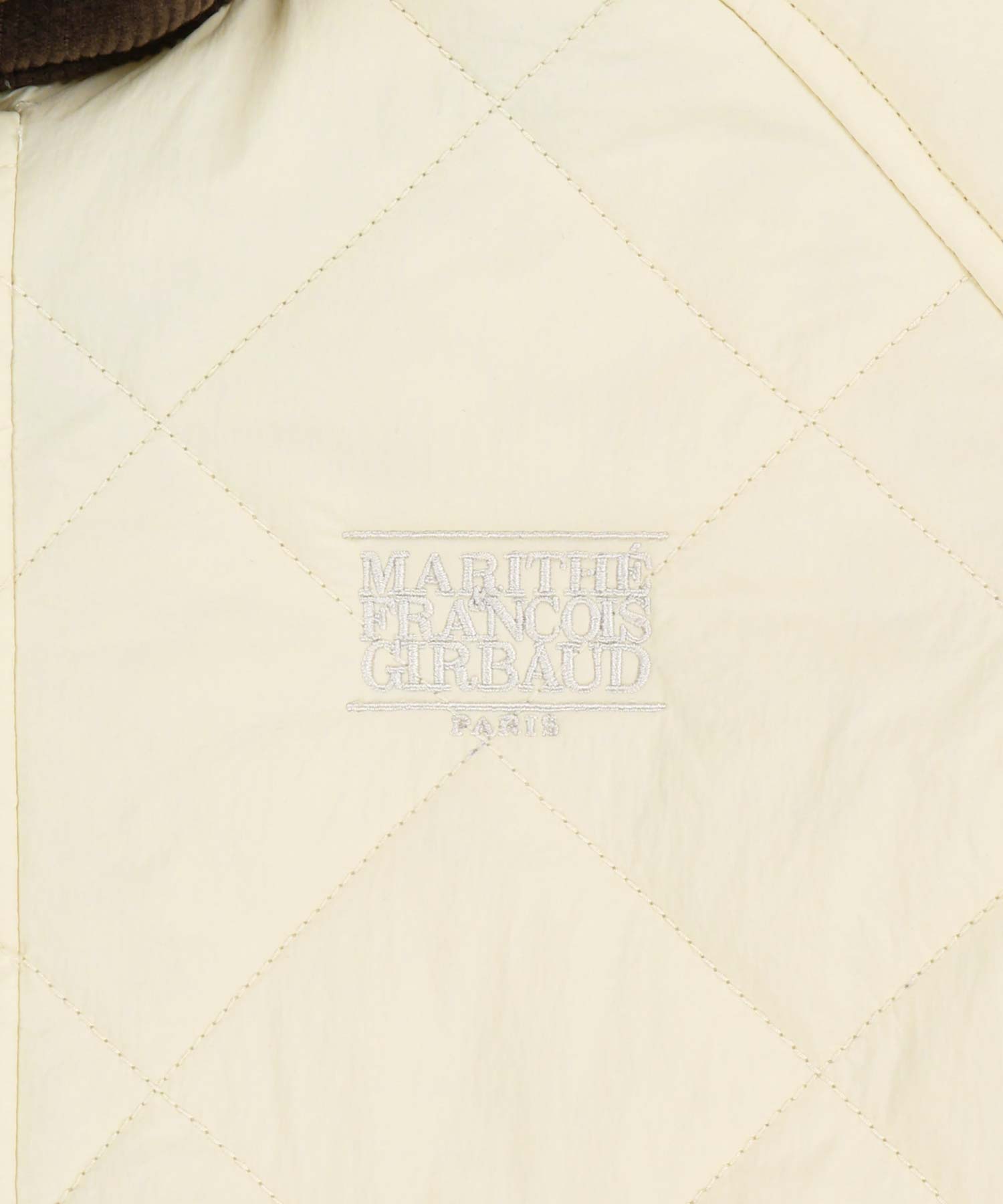 Marithe & Francois Girbaud - Corduroy Collar Quilted Jacket (Ivory) product image 10 | TRAB K-Fashion Australia