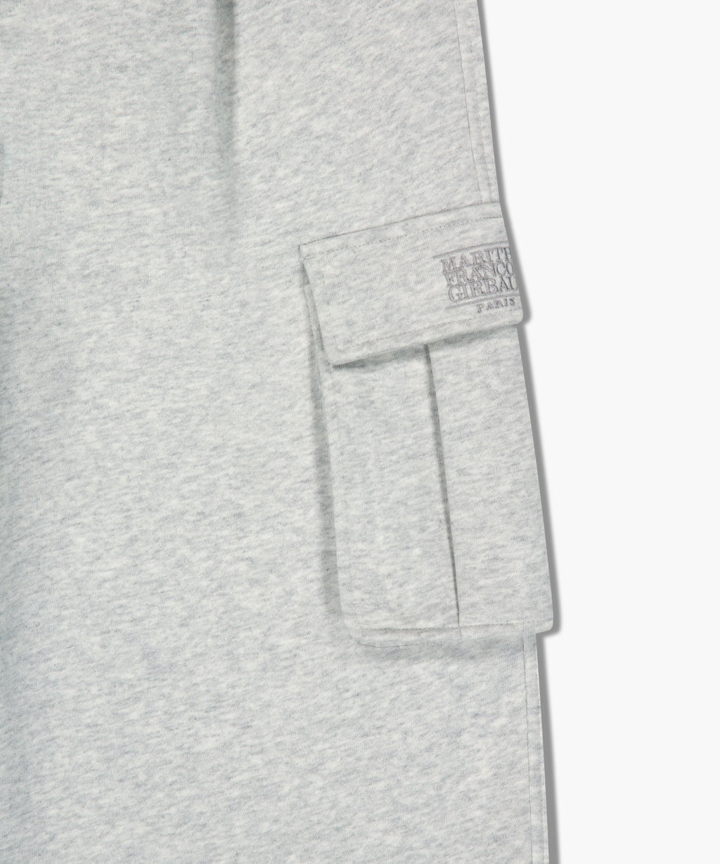 Marithe & Francois Girbaud - Classic Logo One Tuck Cargo Sweat Pants (Light Heather Gray) product image 10 | TRAB K-Fashion Australia
