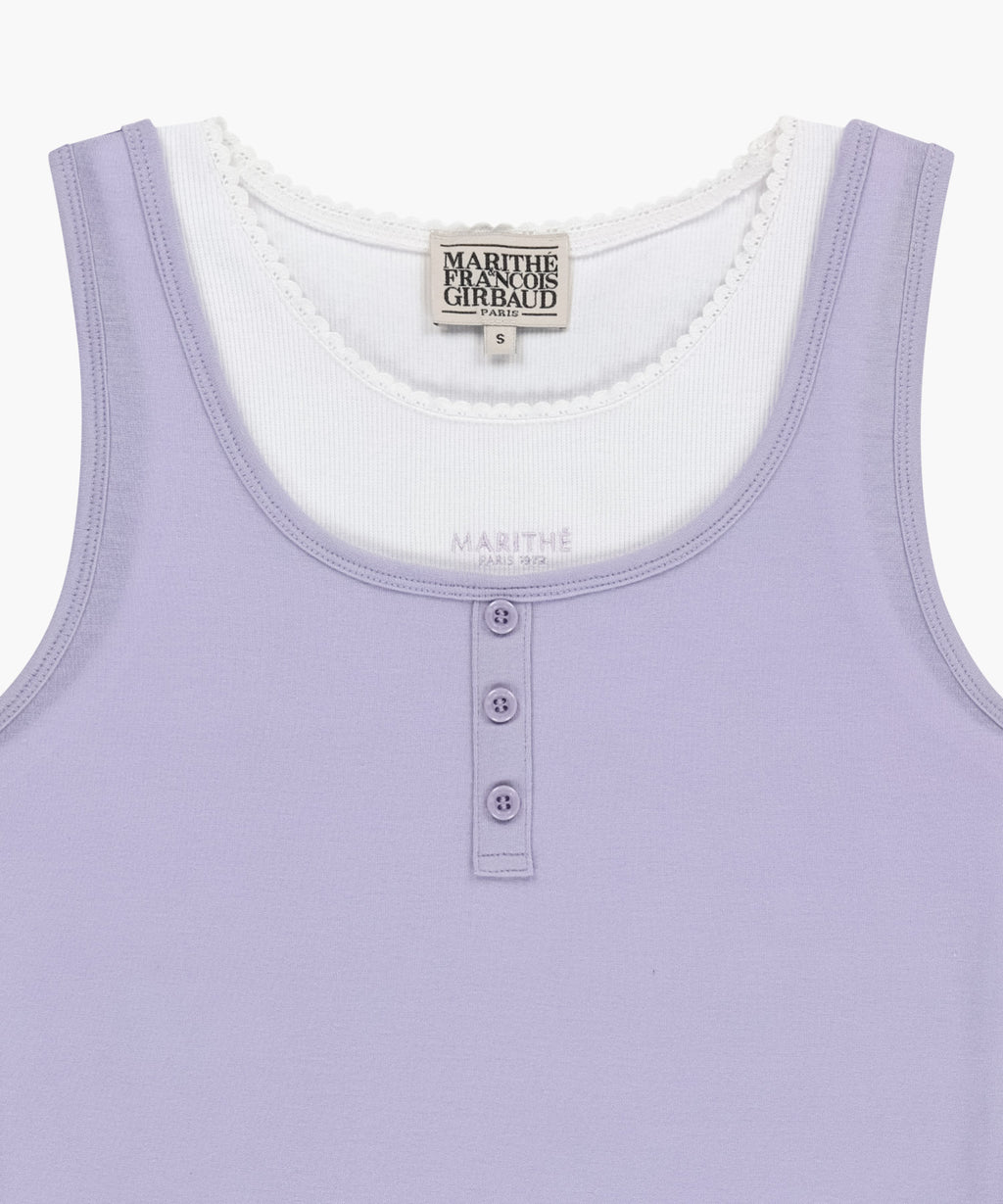 Marithe & Francois Girbaud - Layered Sleeveless (Lavender) product image 10 | TRAB K-Fashion Australia