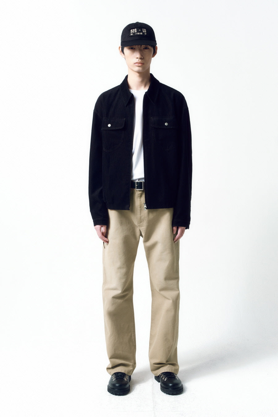 Insilence - Organic Cotton Cord Rodeo Jacket (Black) product image 1 | TRAB K-Fashion Australia