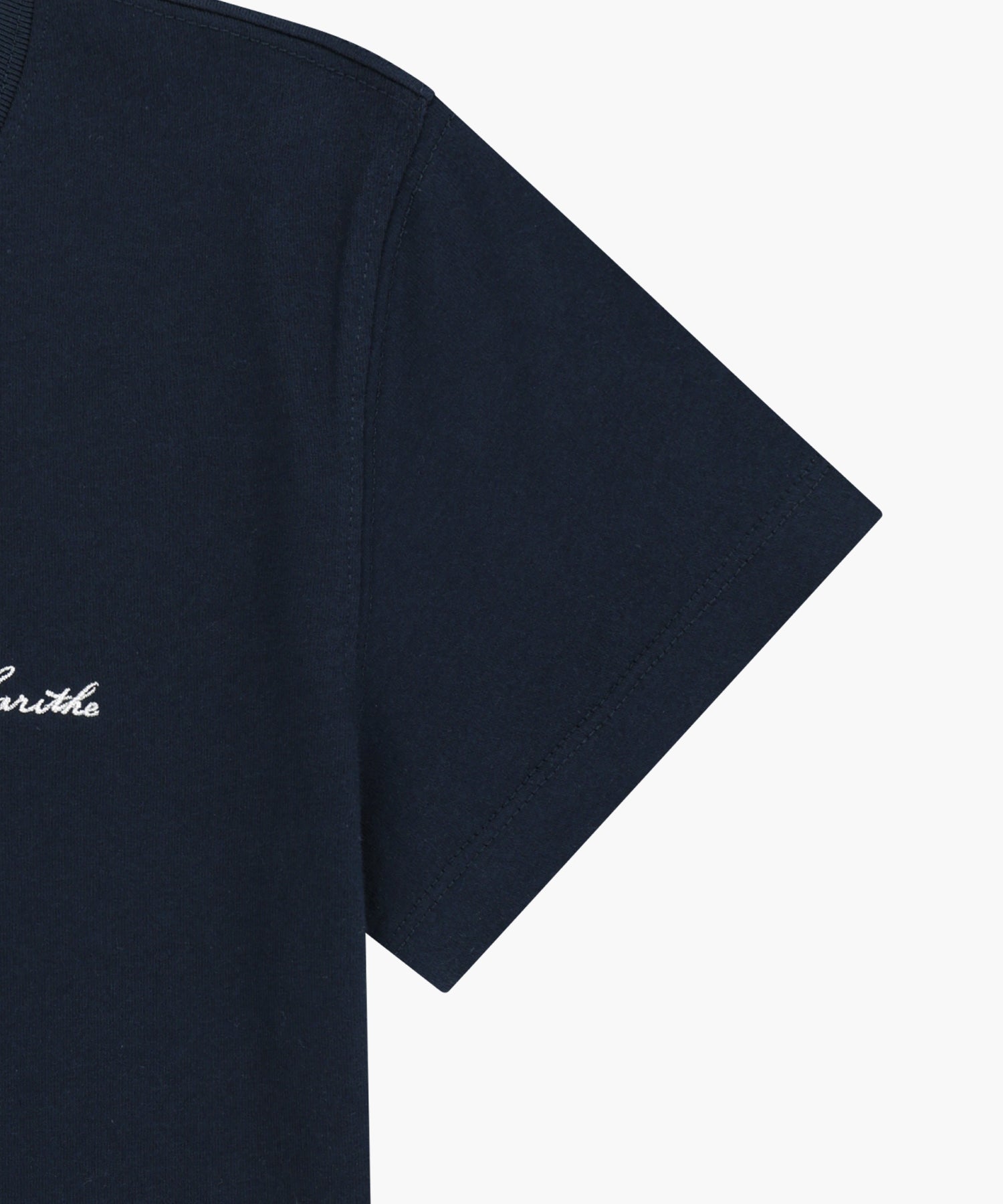 Marithe & Francois Girbaud - Small Lettering Slim Crop Tee (Navy) product image 10 | TRAB K-Fashion Australia