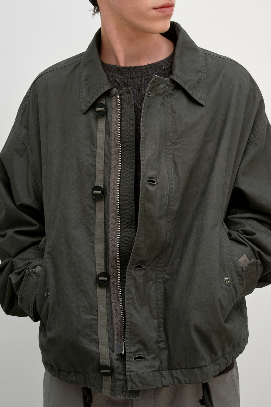 Insilence - Brushed Cotton MK3 Jumper (Charcoal) product image 2 | TRAB K-Fashion Australia