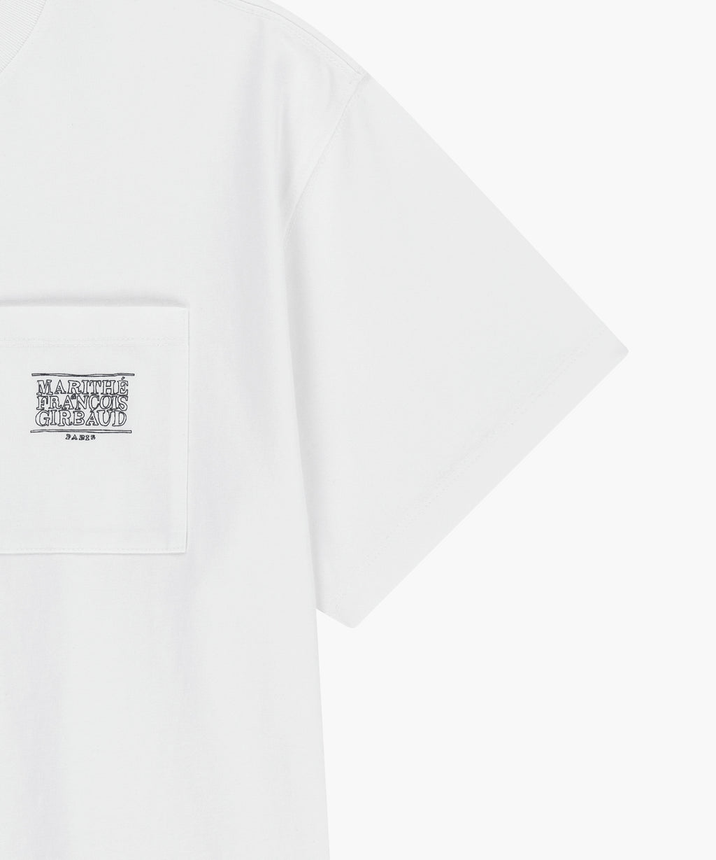 Marithe & Francois Girbaud - Doodle Classic Logo Pocket Tee (White) product image 10 | TRAB K-Fashion Australia