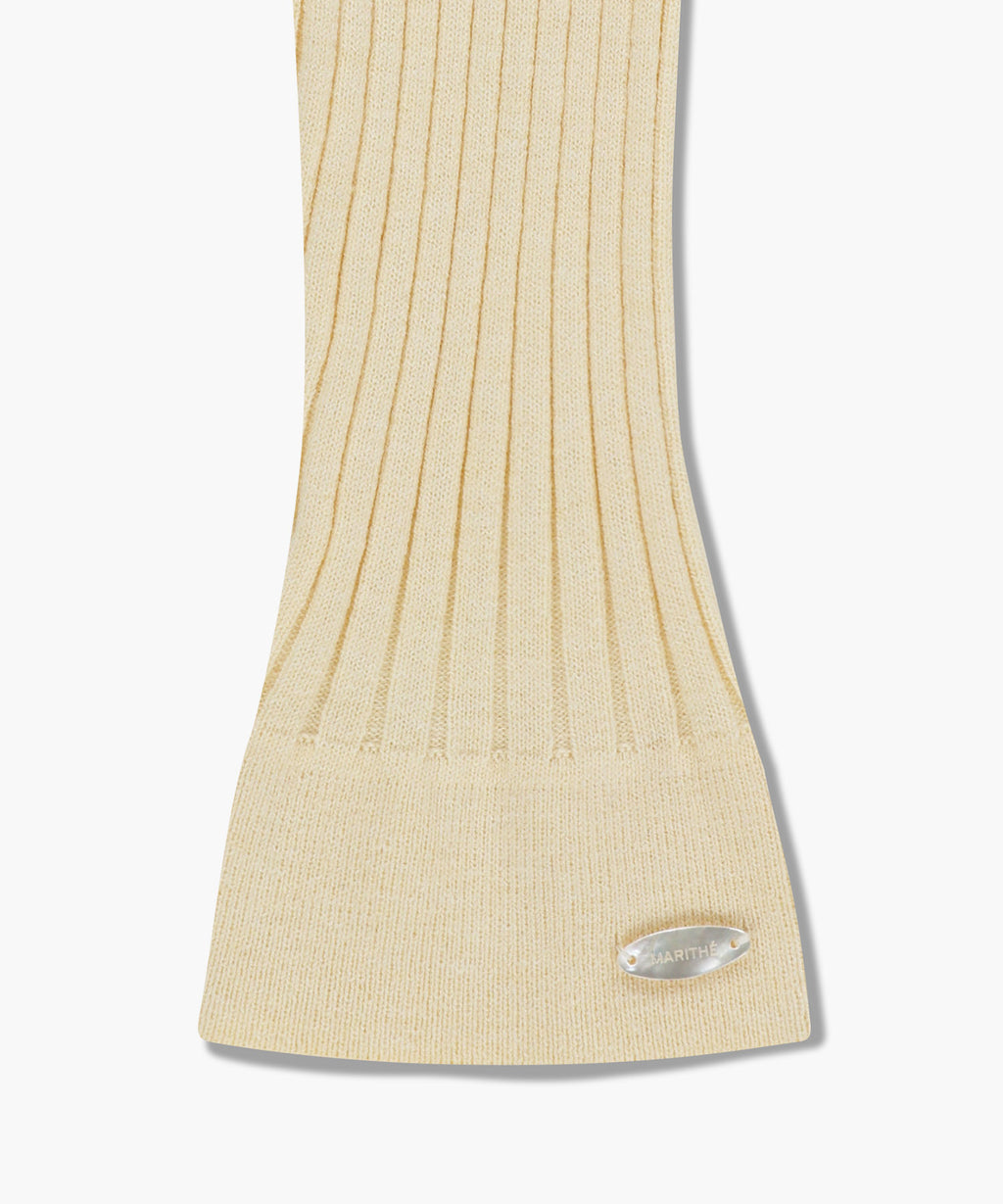 Marithe & Francois Girbaud - Slim Fit Collar Cardigan (Cream) product image 10 | TRAB K-Fashion Australia