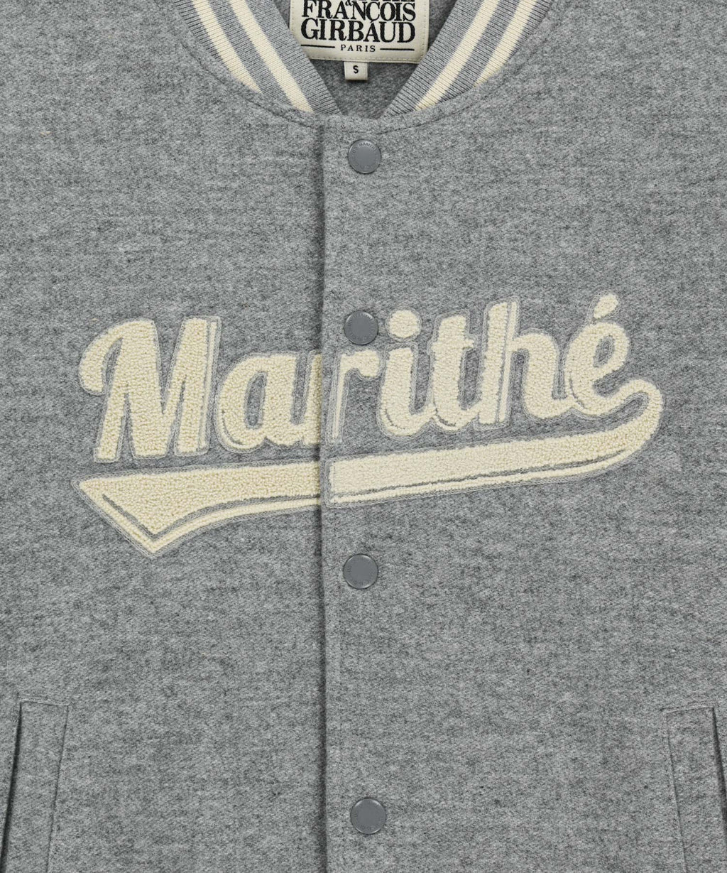 Marithe & Francois Girbaud - Wool Varsity Jacket (Heather Gray) product image 10 | TRAB K-Fashion Australia