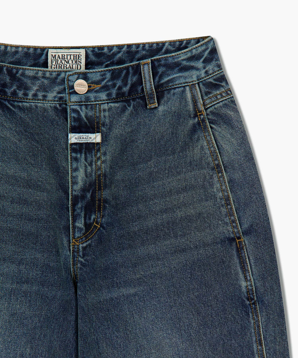 Marithe & Francois Girbaud - Wide Balloon Fit Denim Pants (Ash Blue) product image 10 | TRAB K-Fashion Australia