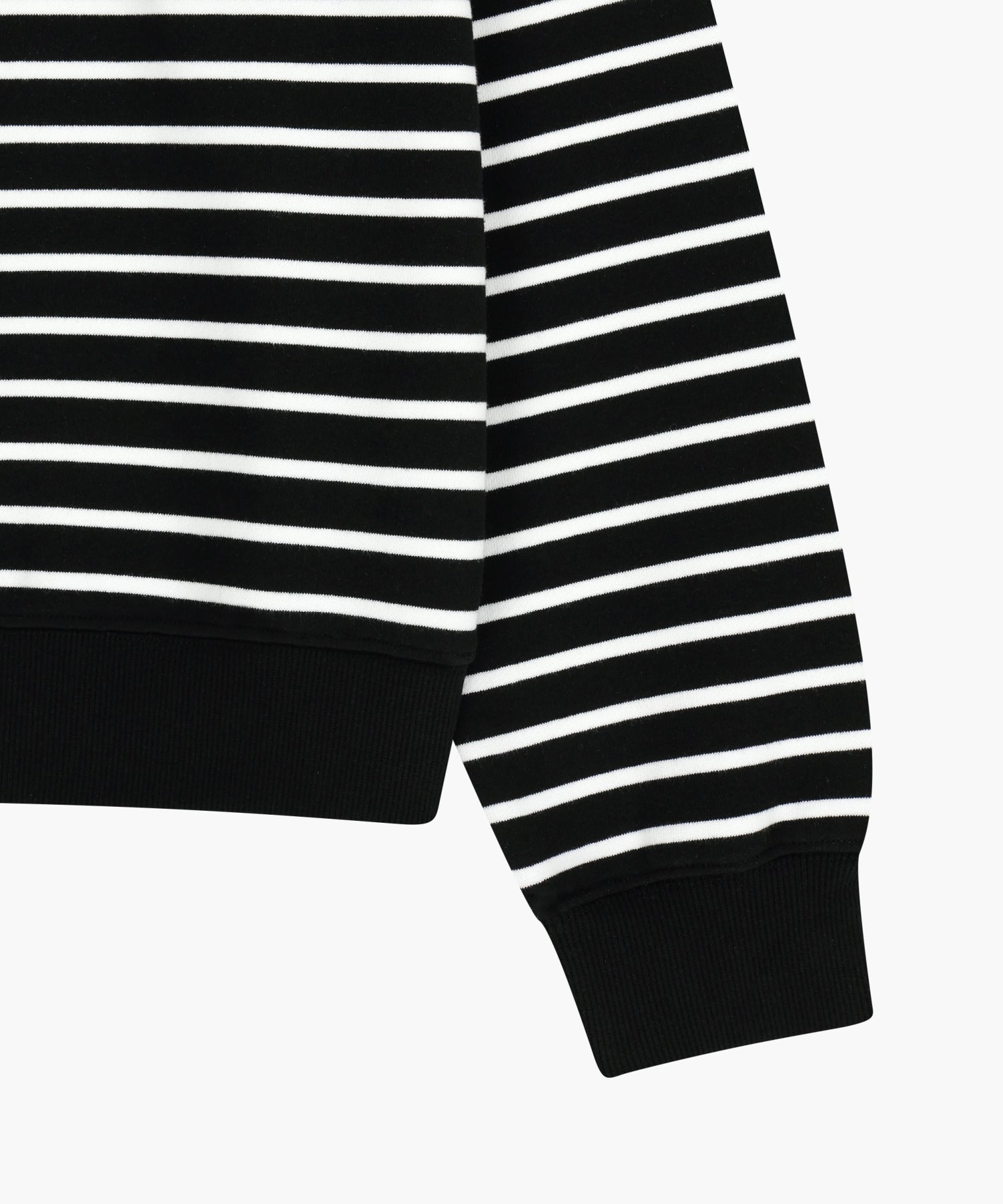 Marithe & Francois Girbaud - Stripe Boatneck Crop Sweatshirt (Black) product image 10 | TRAB K-Fashion Australia
