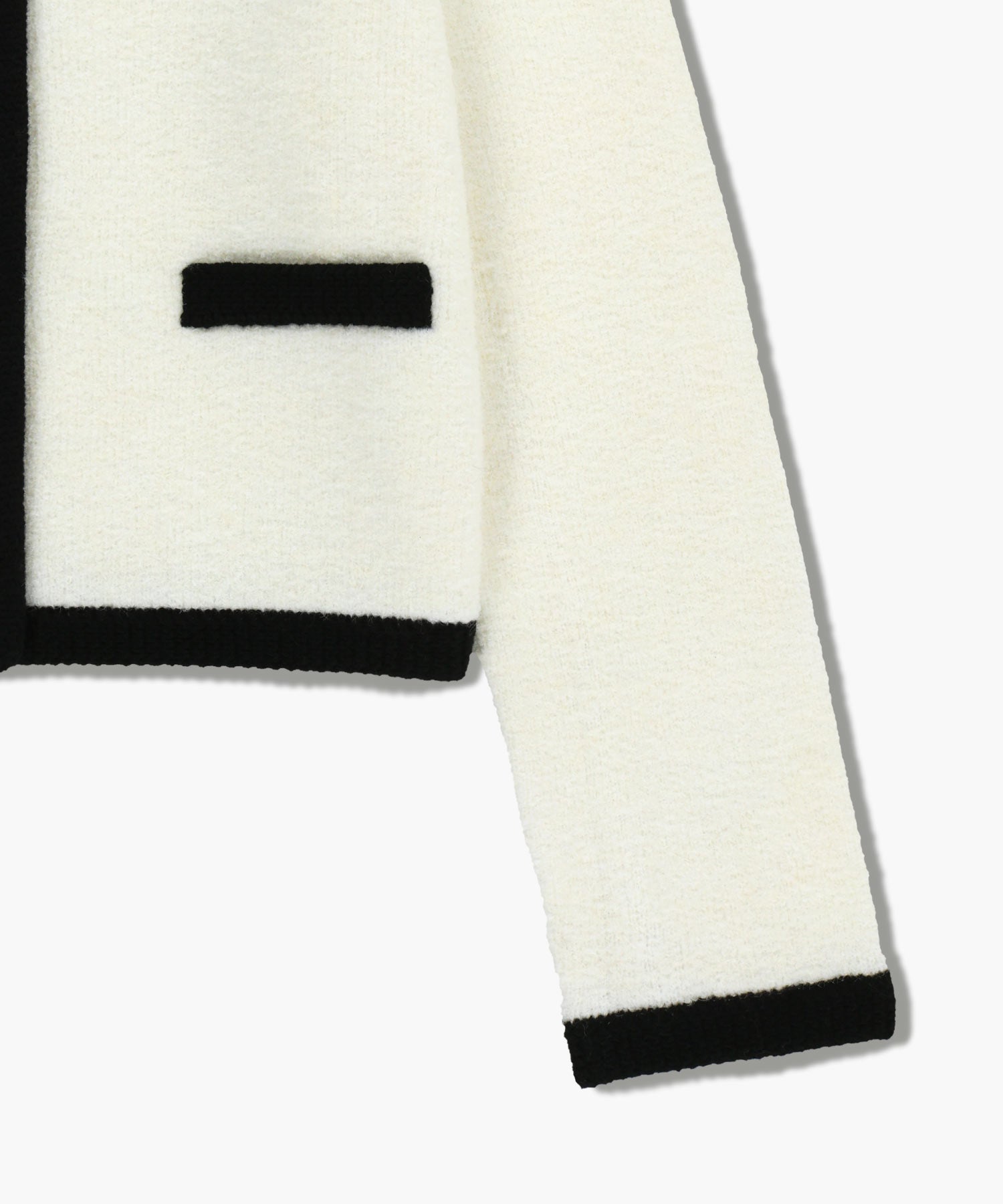 Marithe & Francois Girbaud - Boucle Knit Round Neck Cardigan (Ivory) product image 10 | TRAB K-Fashion Australia