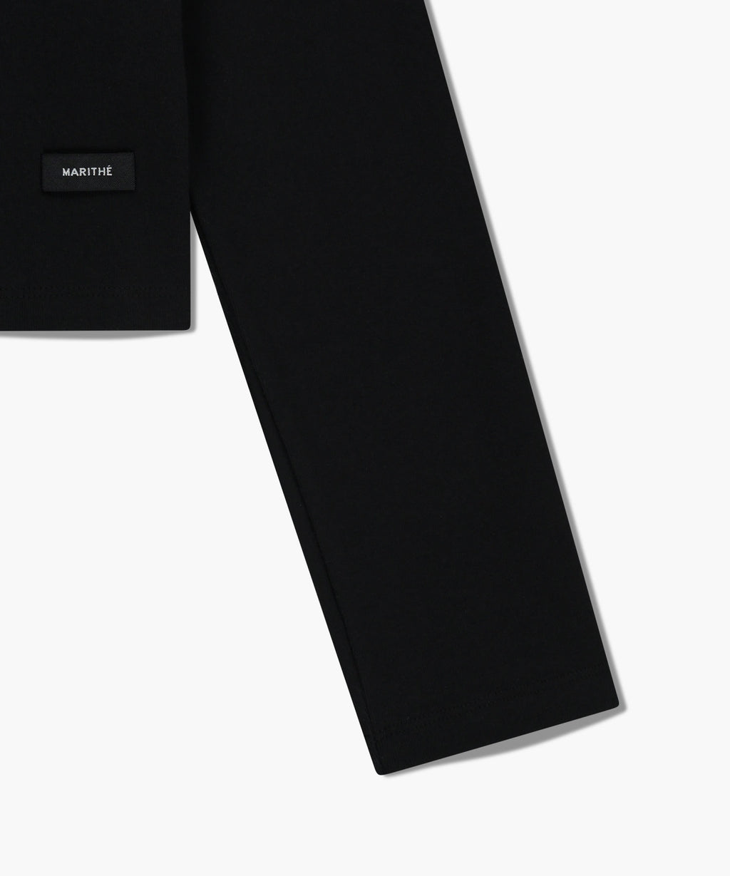 Marithe & Francois Girbaud - Basic Cotton Cardigan (Black) product image 10 | TRAB K-Fashion Australia