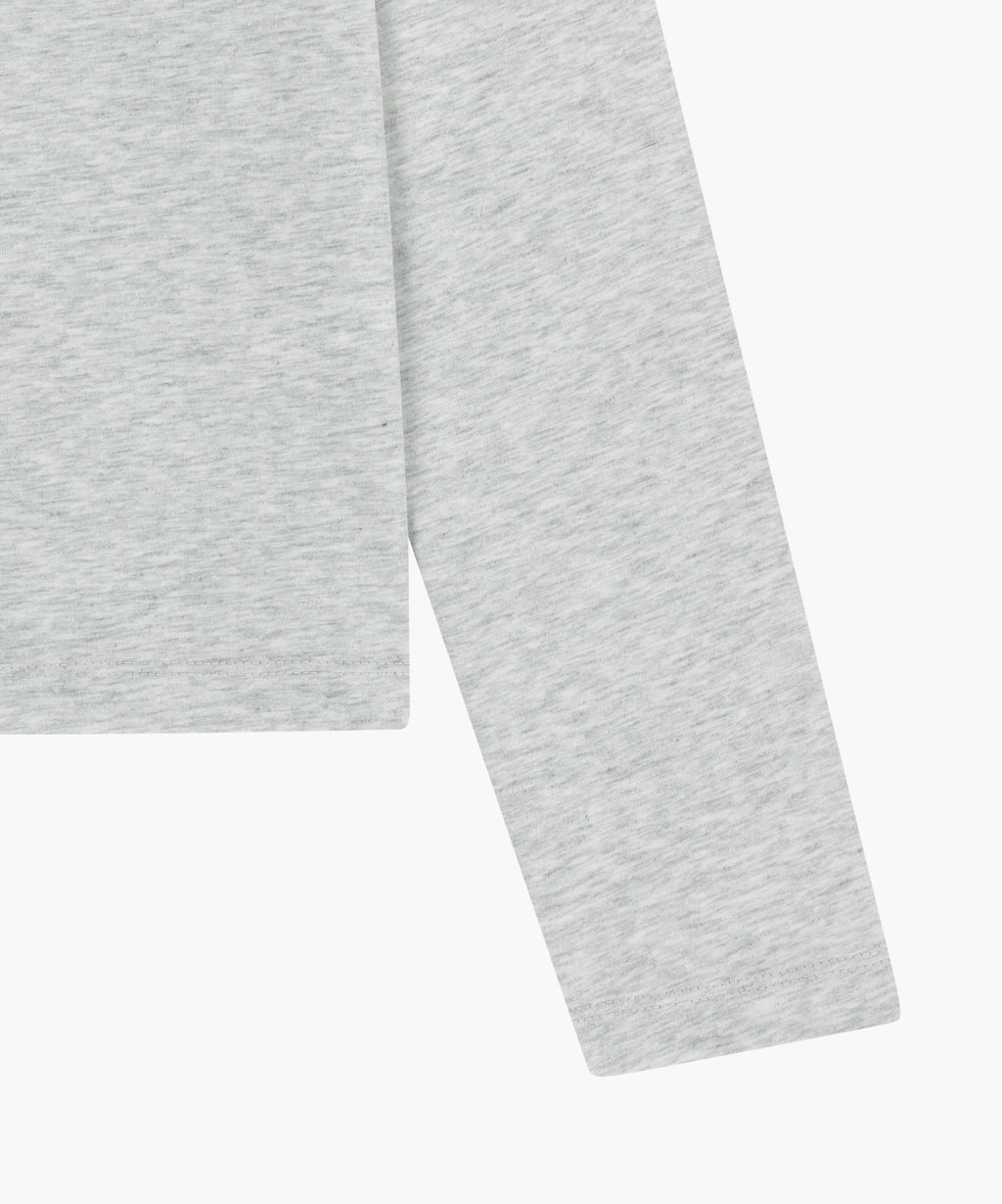 Marithe & Francois Girbaud - Regular Logo Long Sleeve Tee (Light Heather Gray) product image 10 | TRAB K-Fashion Australia