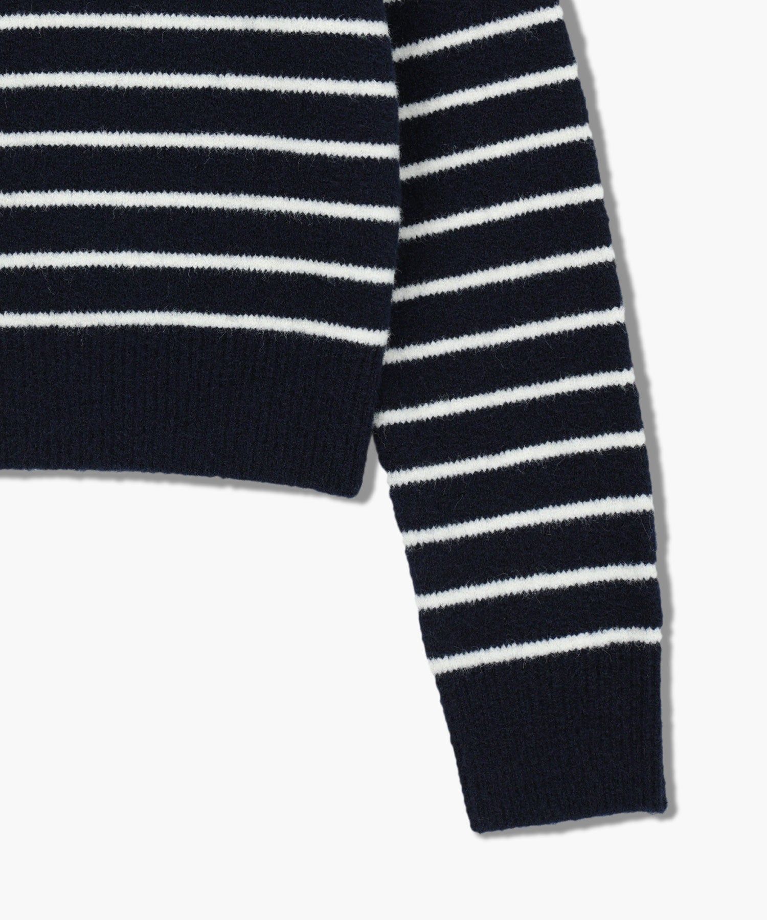 Marithe & Francois Girbaud - Crew Neck Stripe Crop Knit Pullover (Navy) product image 10 | TRAB K-Fashion Australia